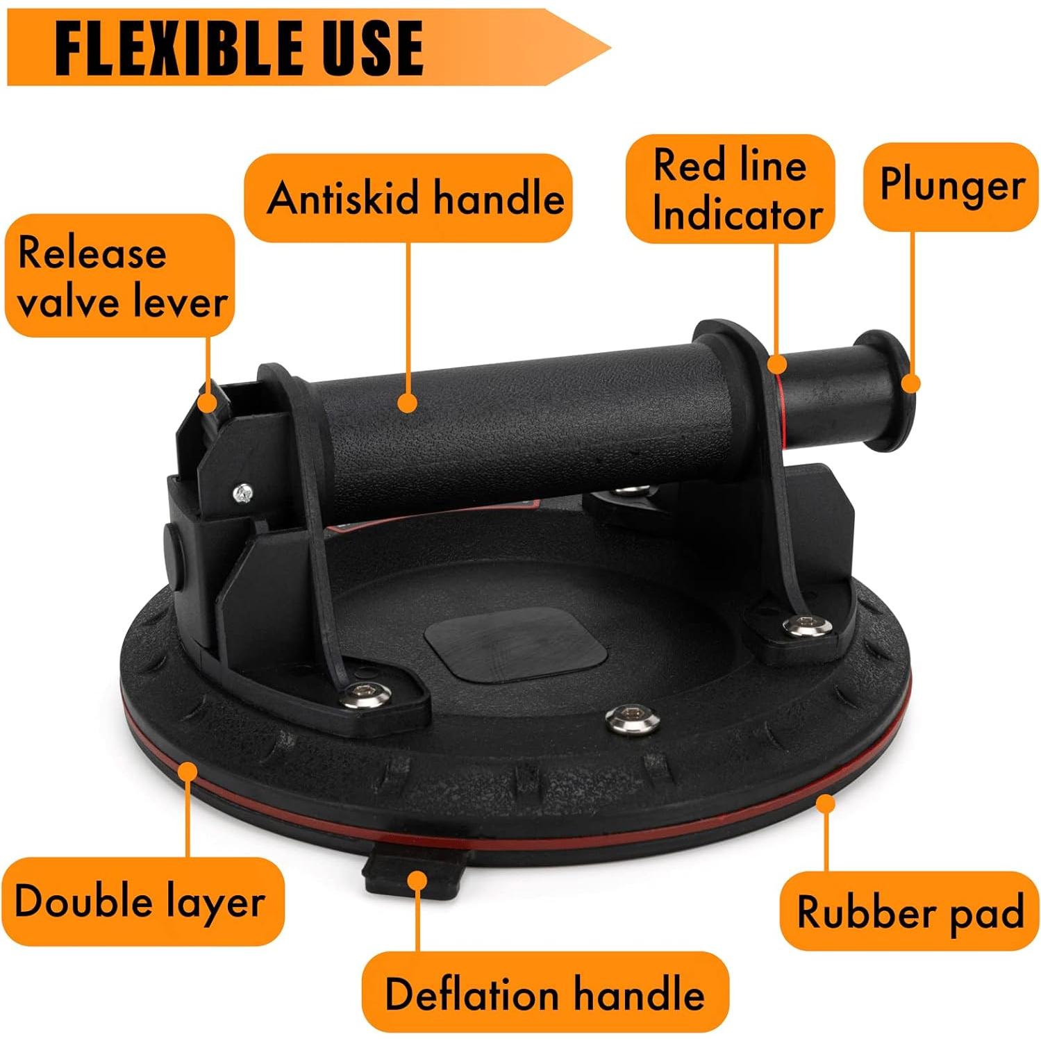 Ventosas de Succión DJSUNPACKING 20 cm Doble Capa 2 Paquete