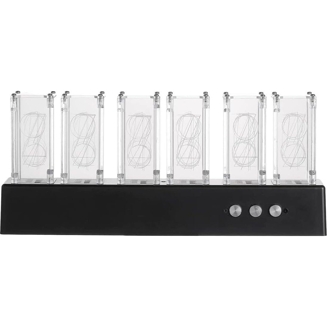 Reloj de Tubo Nixie WJFMZS LED RGB Digital 26x11 cm