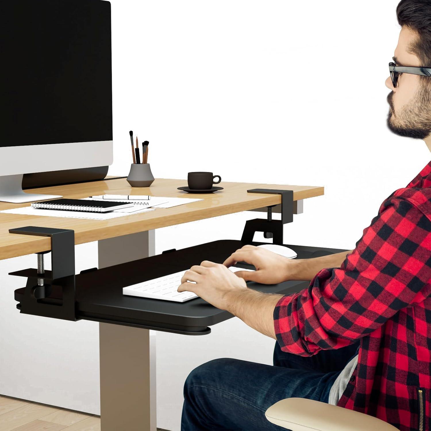 Bandeja de Teclado Ergonómica CALASK 67.94x30 cm Deslizante