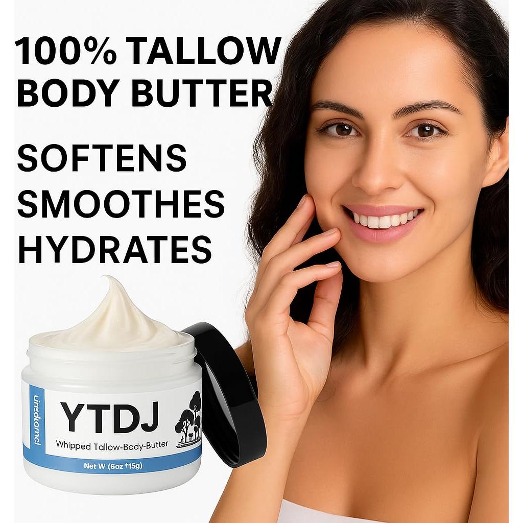 Mantequilla Corporal YTDJ de Sebo Orgánico 113 g - Hidratante Sin Fragancia