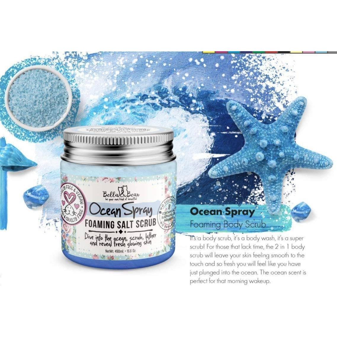 Exfoliante Corporal Vegano Bella & Bear Ocean Spray 96g