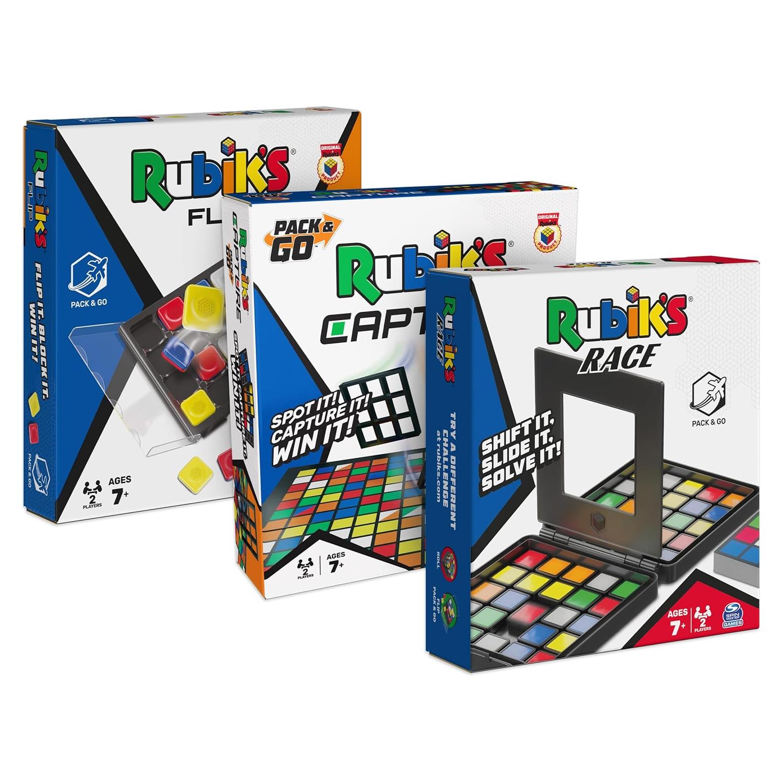 Paquete de 3 Juegos de Rubik para 2 Jugadores - Spin Master