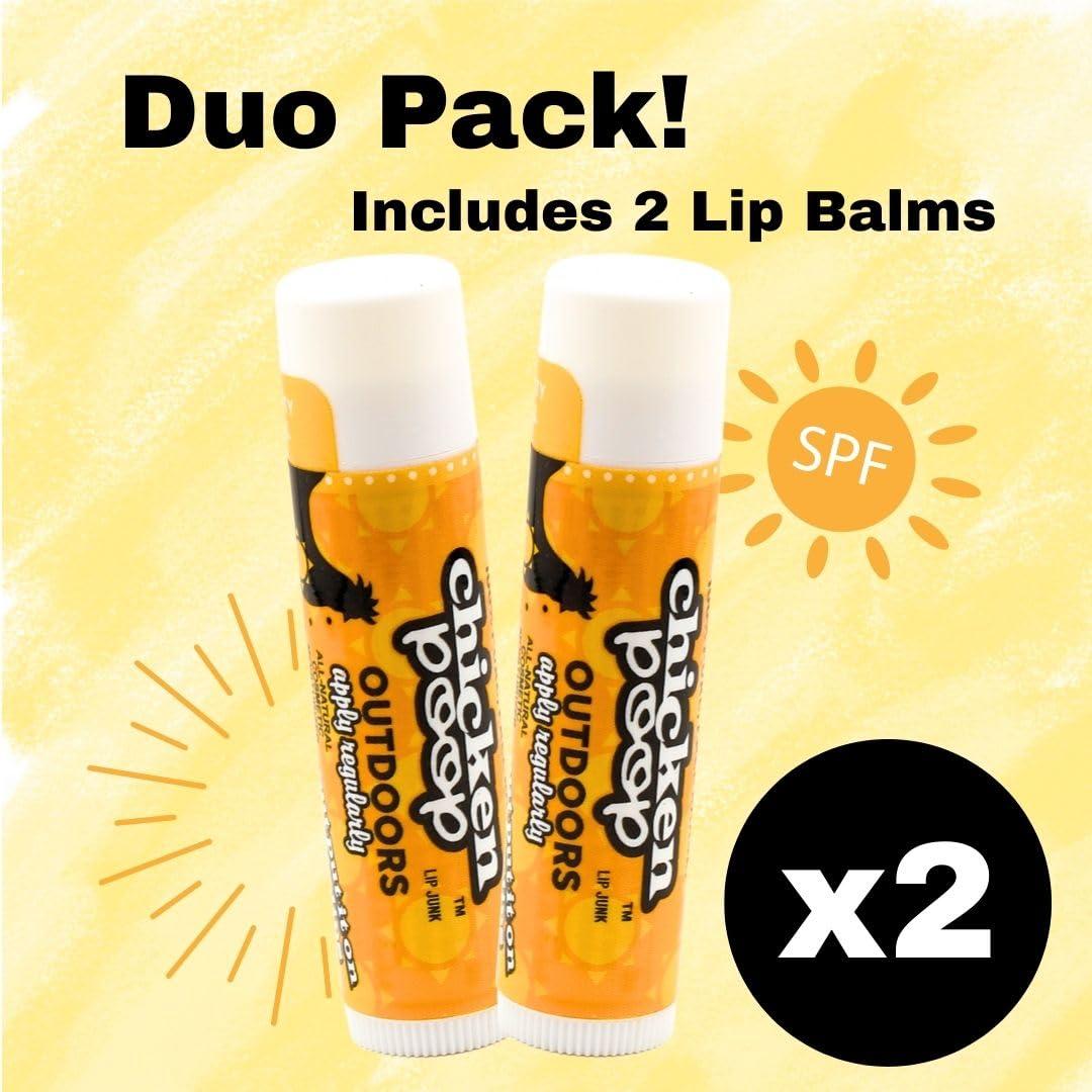Bálsamo Labial Outdoor Chicken Poop SPF 30 Paquete de 2