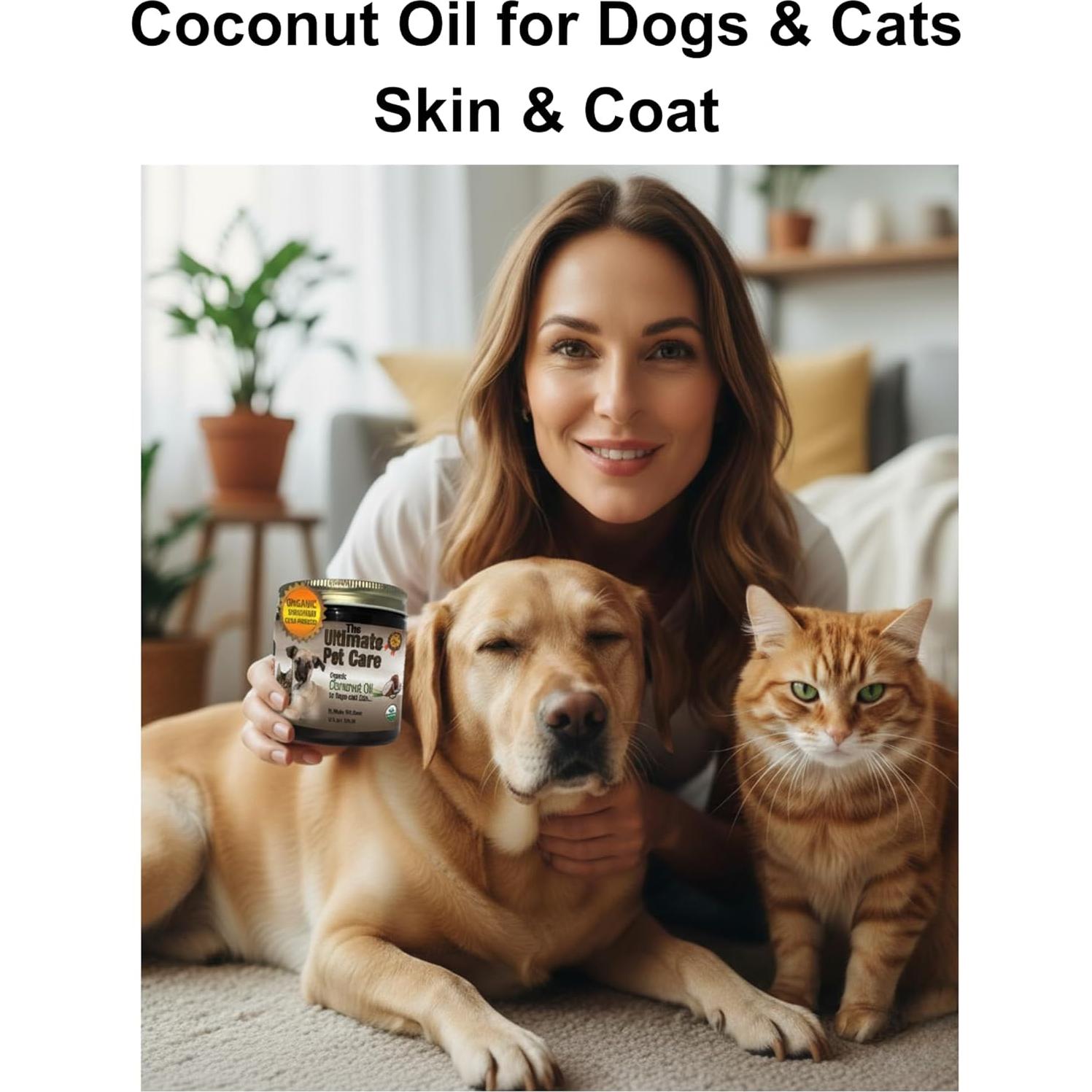 Aceite de Coco Orgánico Alpha Pet Zone 473 ml para Mascotas