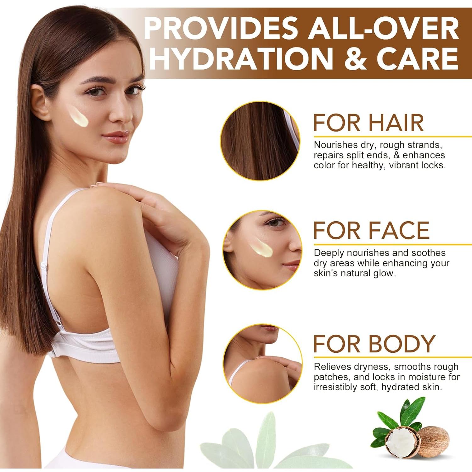 Manteca de Karité Cruda YECUCE 230 ml Hidratante Piel y Cabello