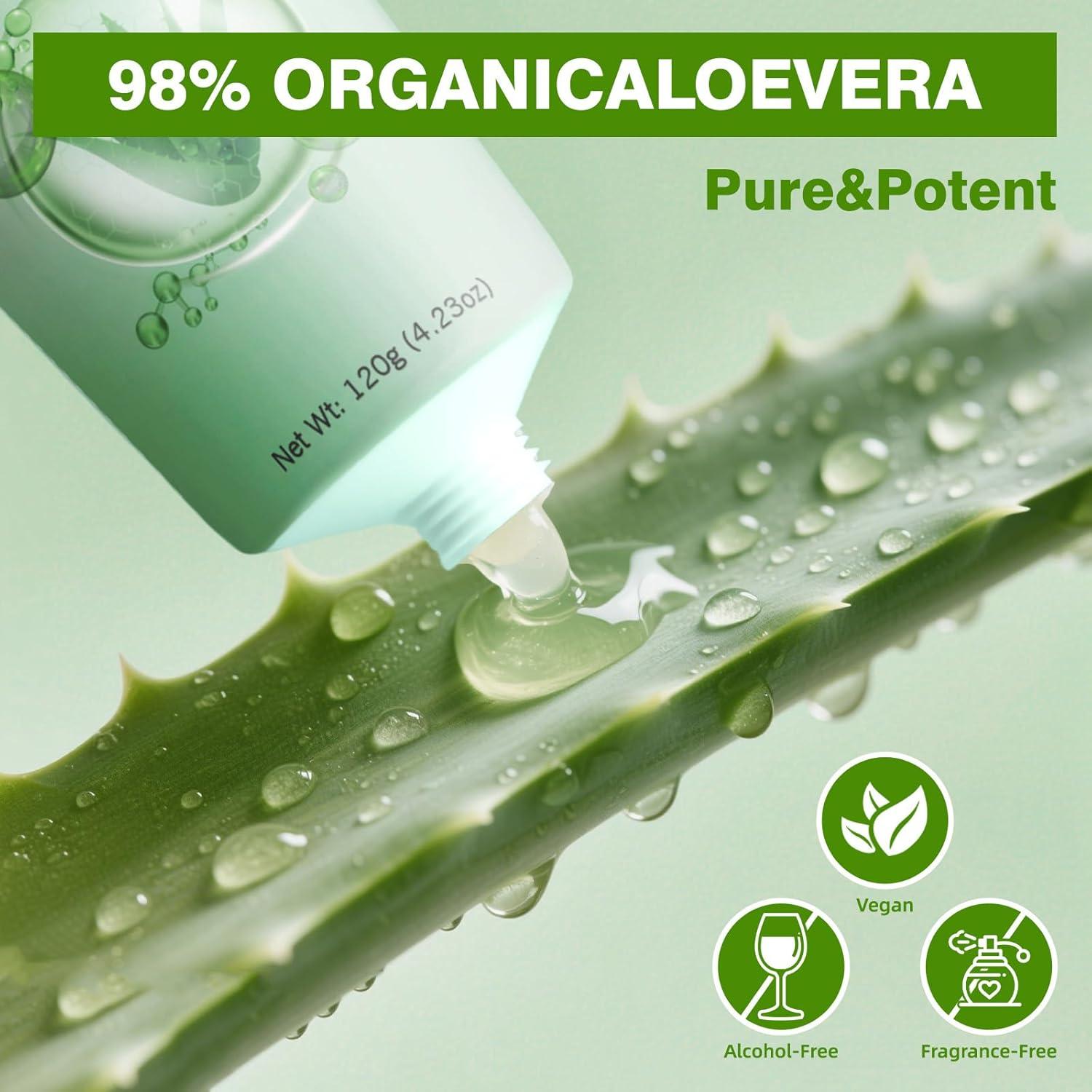 Gel de Aloe Vera 98% Aero Zen 154 ml Hidratante Natural