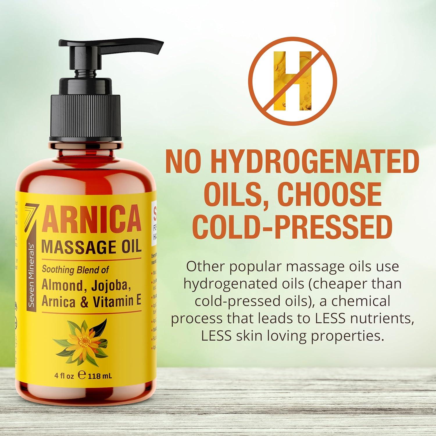 Aceite de Masaje de Arnica Seven Minerals 118 ml - Alivio Muscular