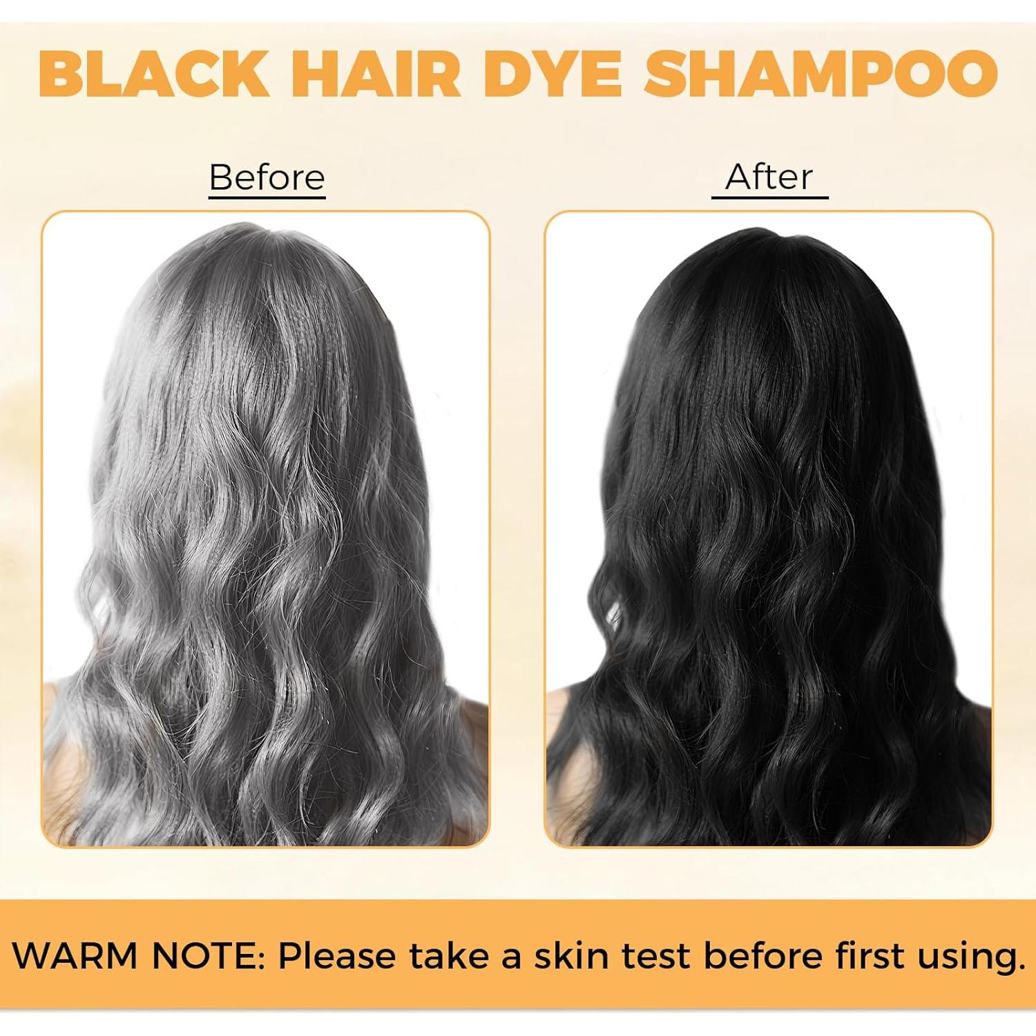 Champú 3 en 1 para Teñir Cabello Negro YOURTONE 500 ml