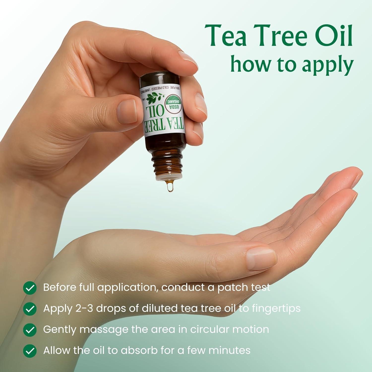 Aceite de Árbol de Té Puro BodyJ4You 5 ml - Orgánico 100% Natural