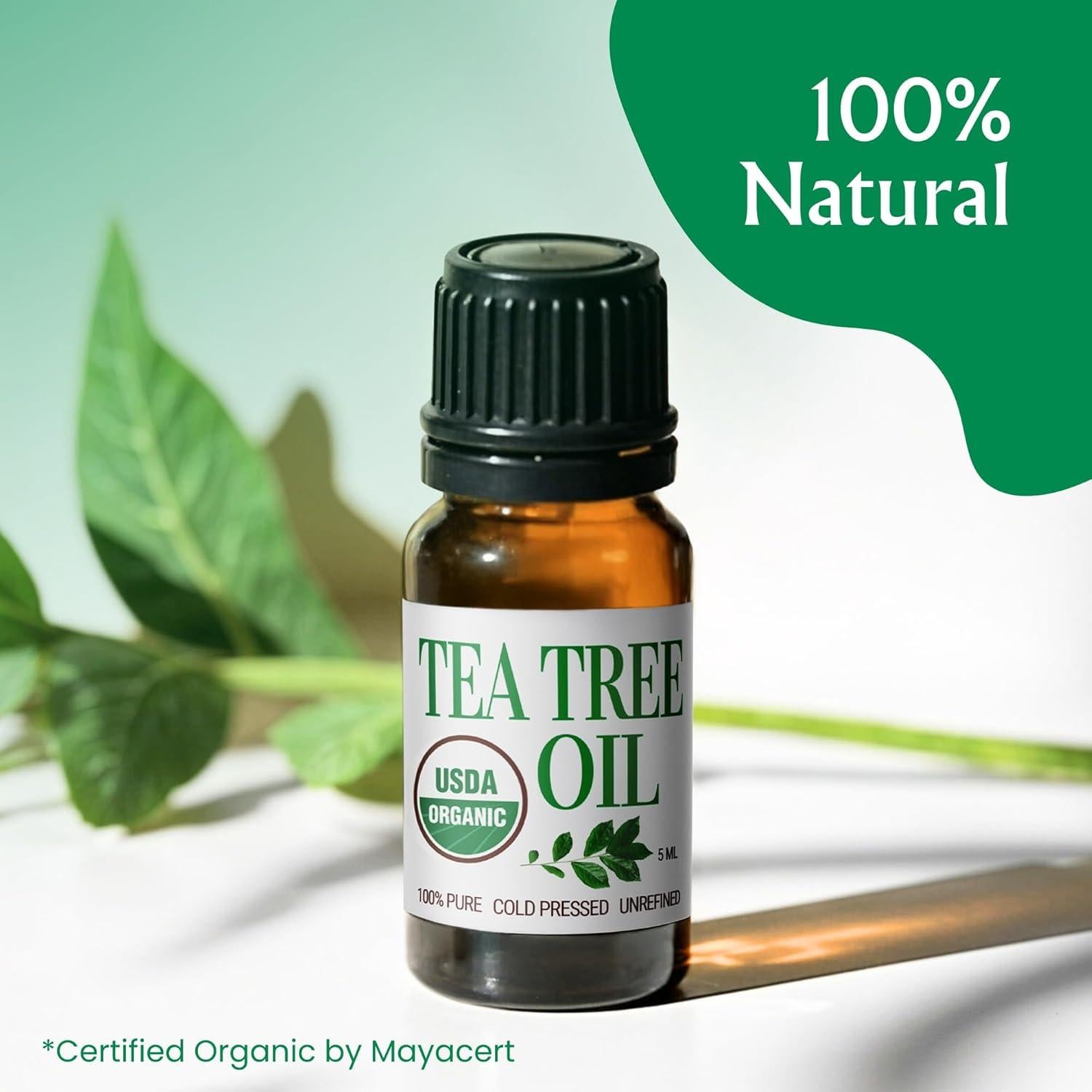 Aceite de Árbol de Té Puro BodyJ4You 5 ml - Orgánico 100% Natural