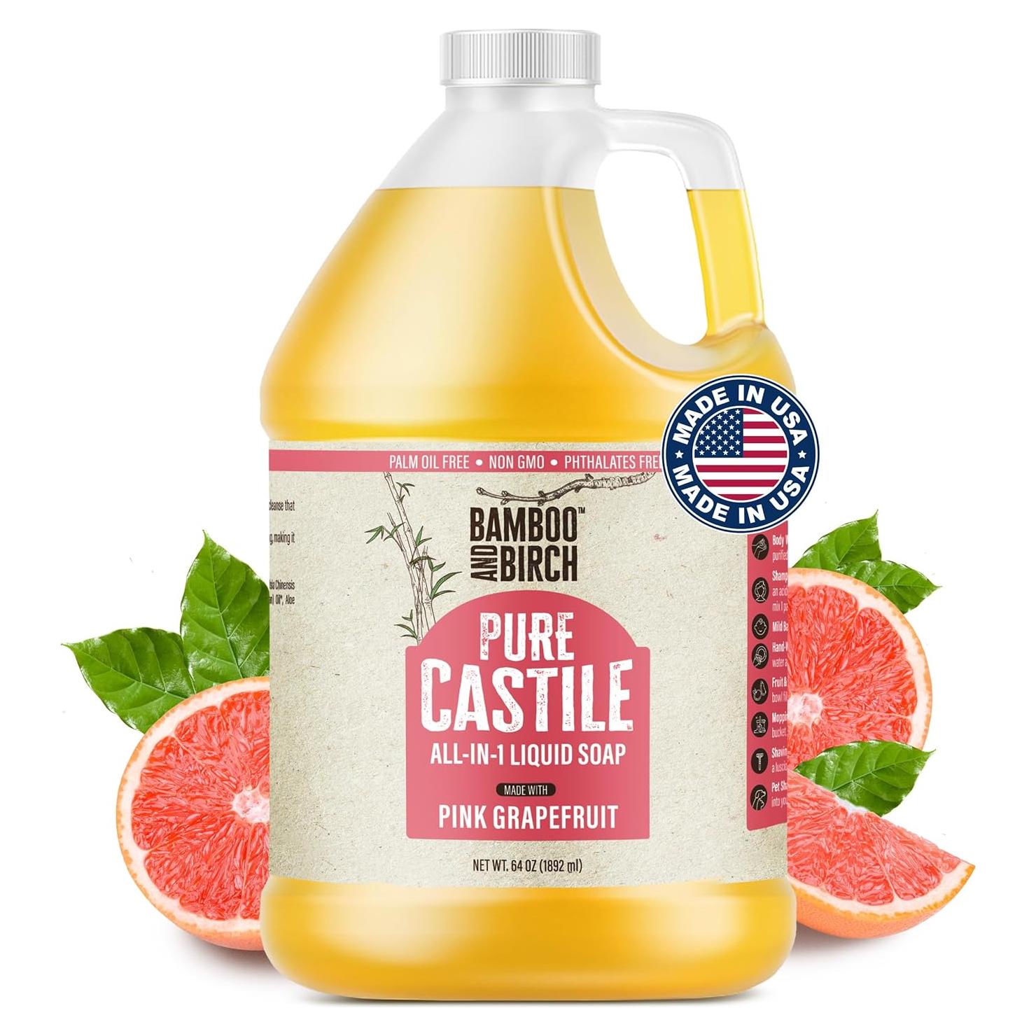 Jabón Líquido de Castilla Puro Bamboo & Birch 1.89L Cítricos