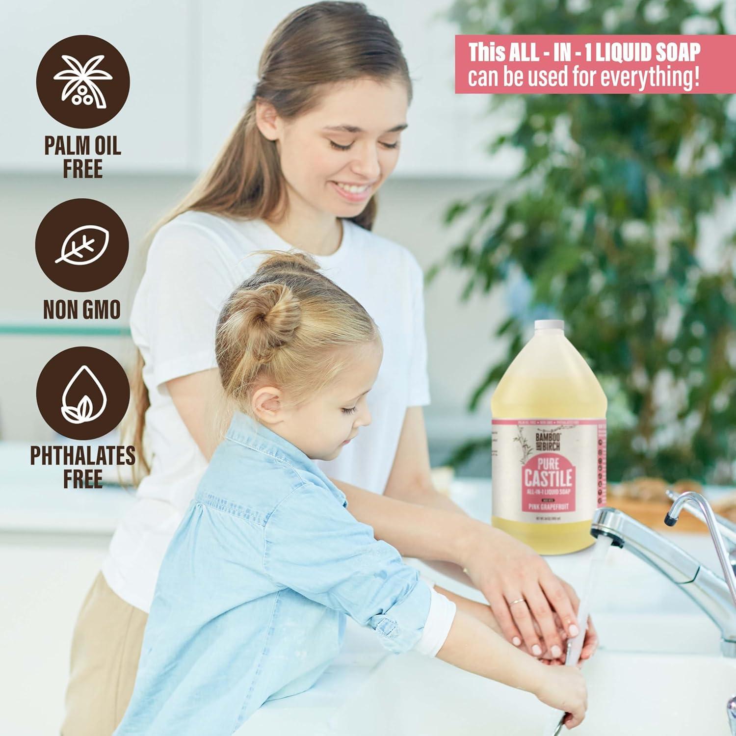 Jabón Líquido de Castilla Puro Bamboo & Birch 1.89L Cítricos