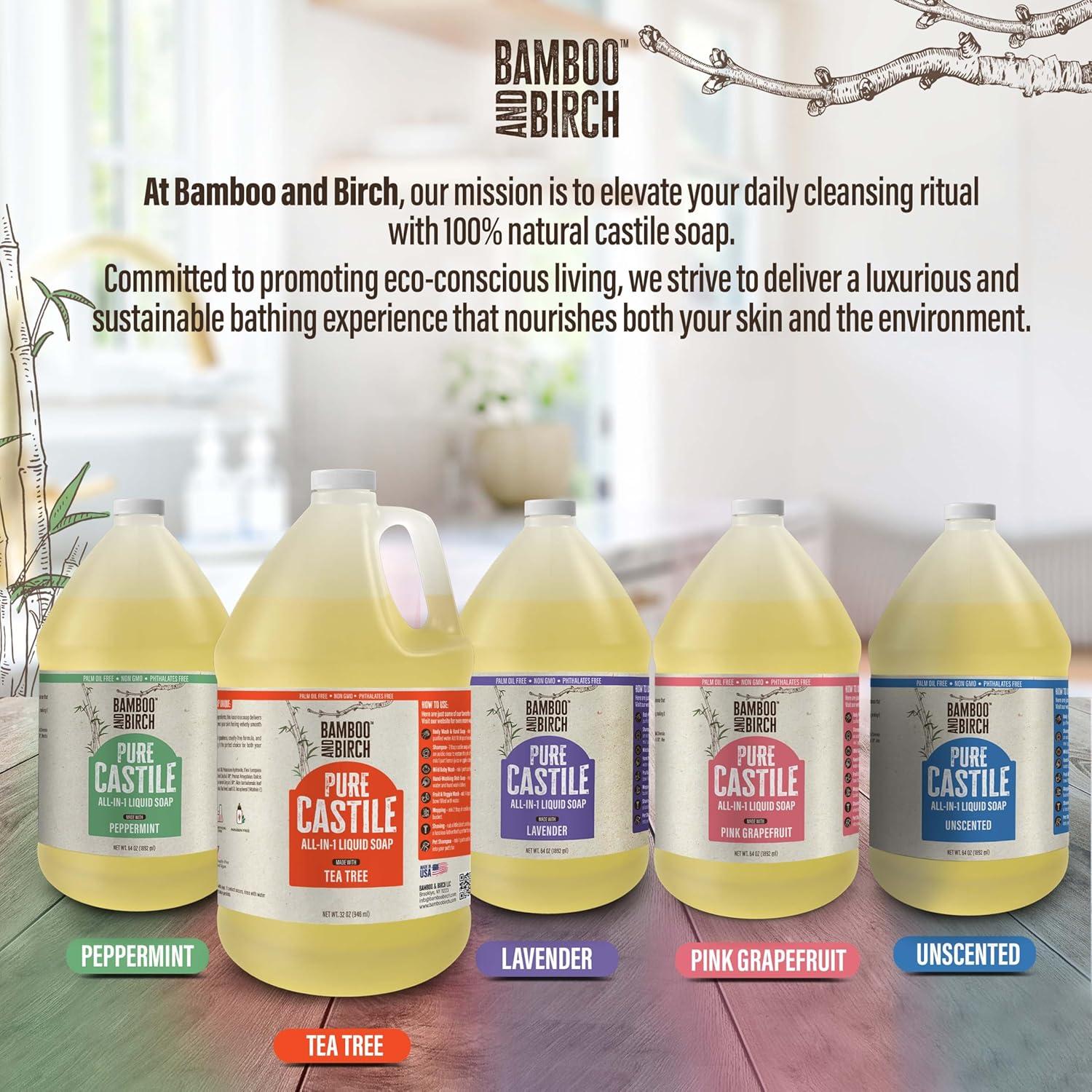 Jabón Líquido de Castilla Puro Bamboo & Birch 1.89L Cítricos