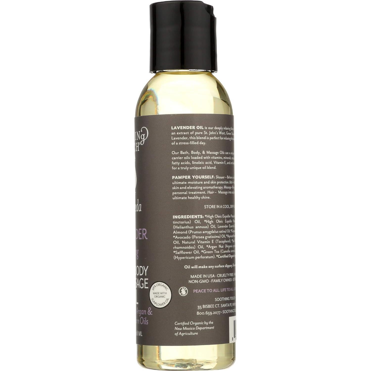 Aceite Orgánico de Baño y Masaje Soothing Touch 118 ml Lavanda