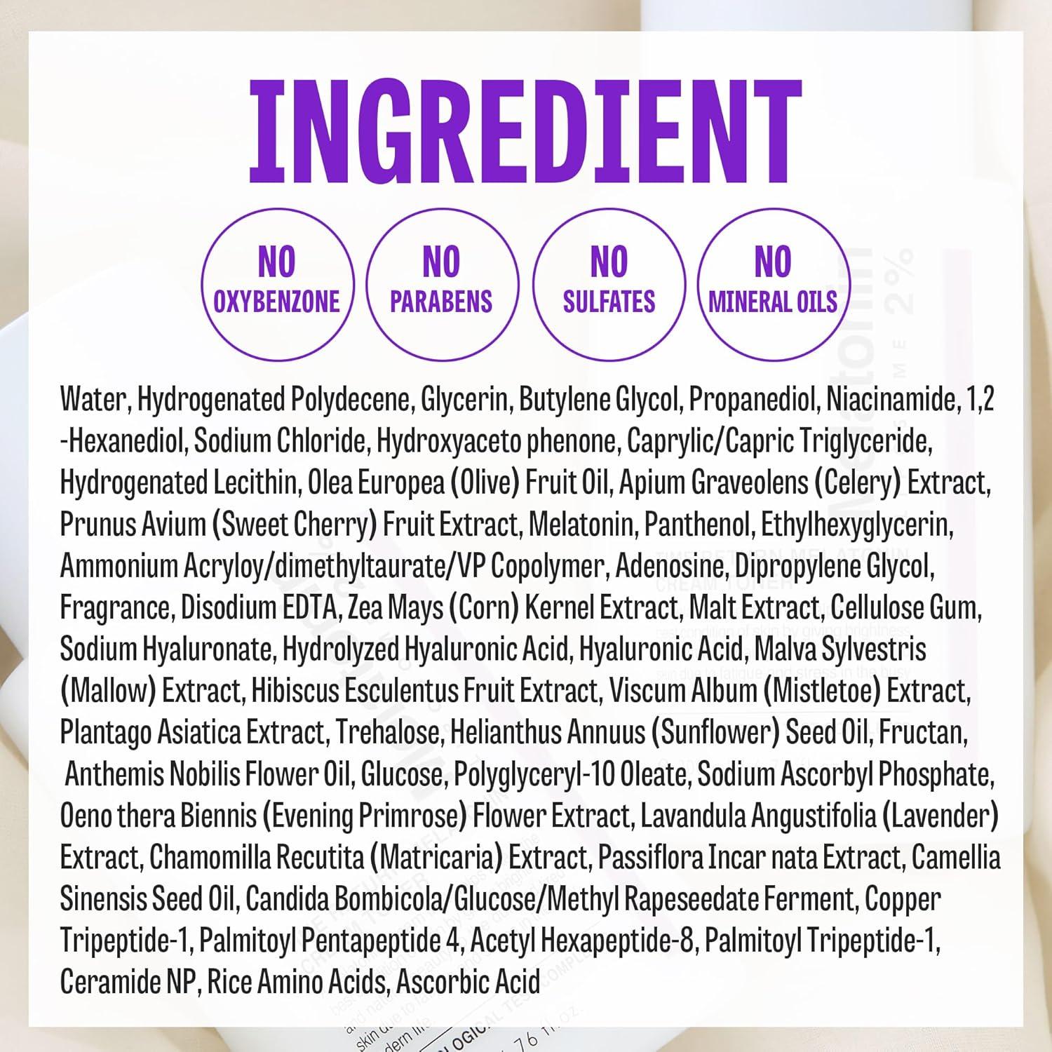 MAXCLINIC Crema Tónica Facial Melatonina 199 ml Hidratante