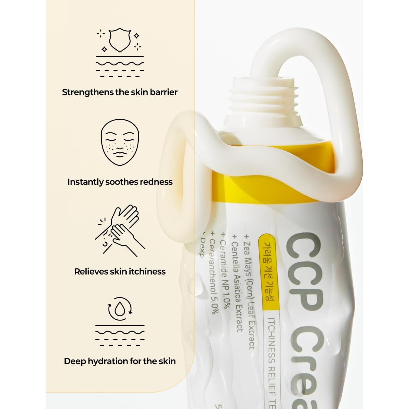 CCP Crema Coreana Hidratante 50 ml Alivio Picazón Piel Seca