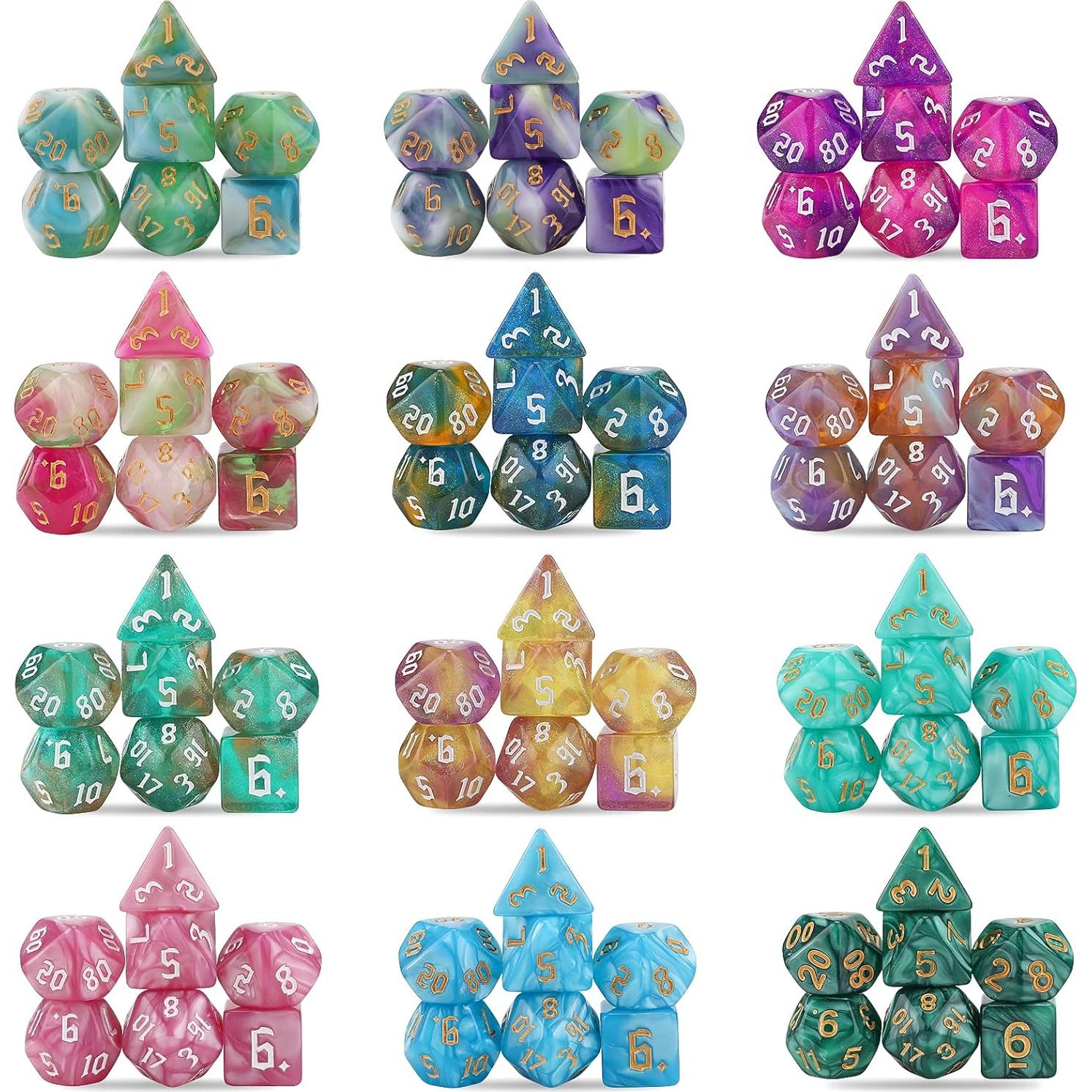 Juego de Dados Poliedricos DND Surhugvy 175 Piezas Multicolores