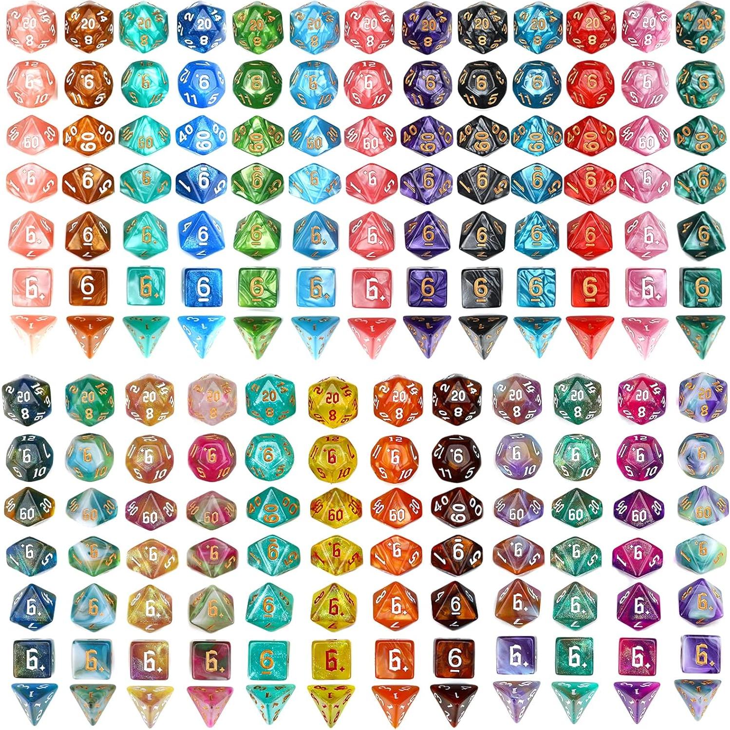 Juego de Dados Poliedricos DND Surhugvy 175 Piezas Multicolores