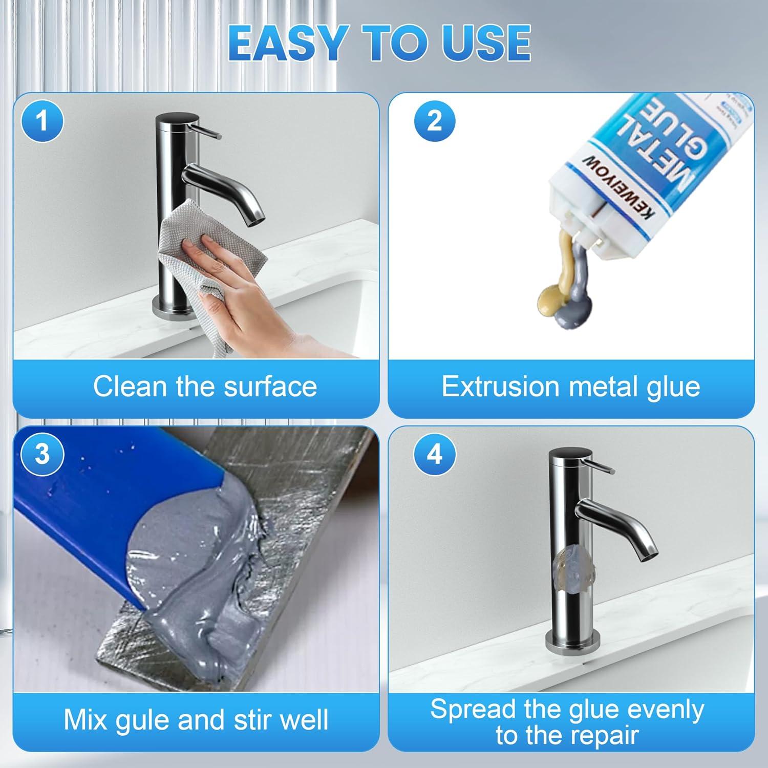 Pegamento Epóxico de Alta Resistencia KEWEIYOW 50g Metal