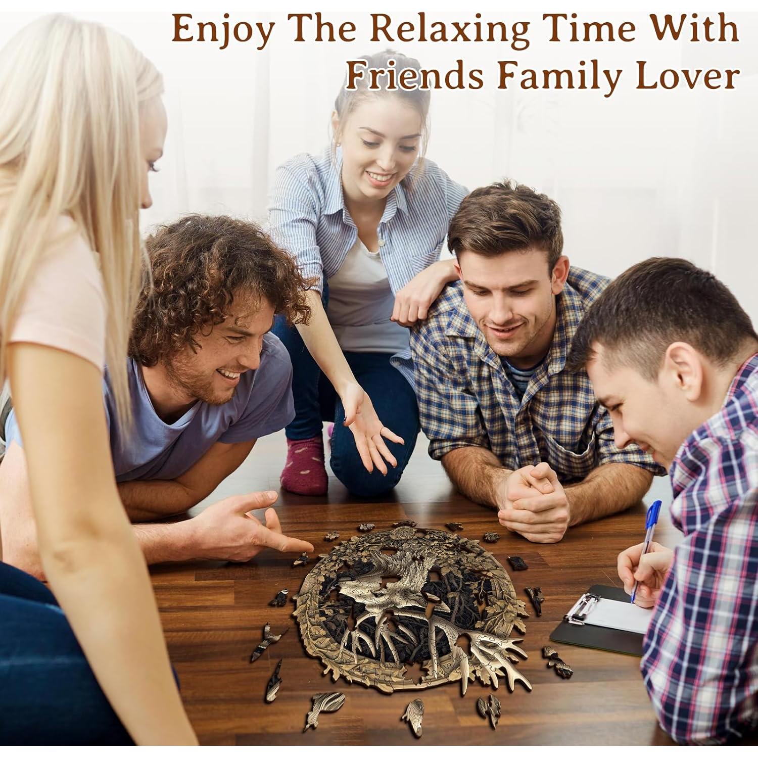 Rompecabezas de Madera 3D KAAYEE Ciervo 100 Piezas 21.6x21.1cm