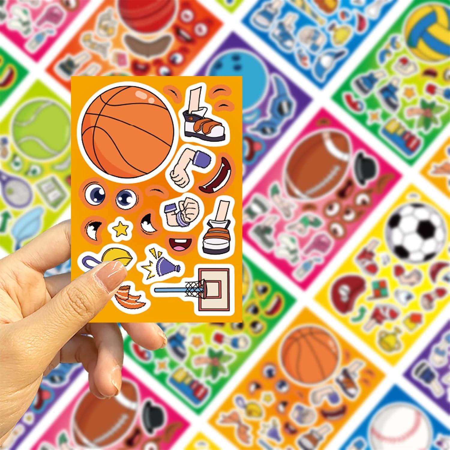 Juego de Stickers de Pelotas Deportivas LHST - 24 Hojas