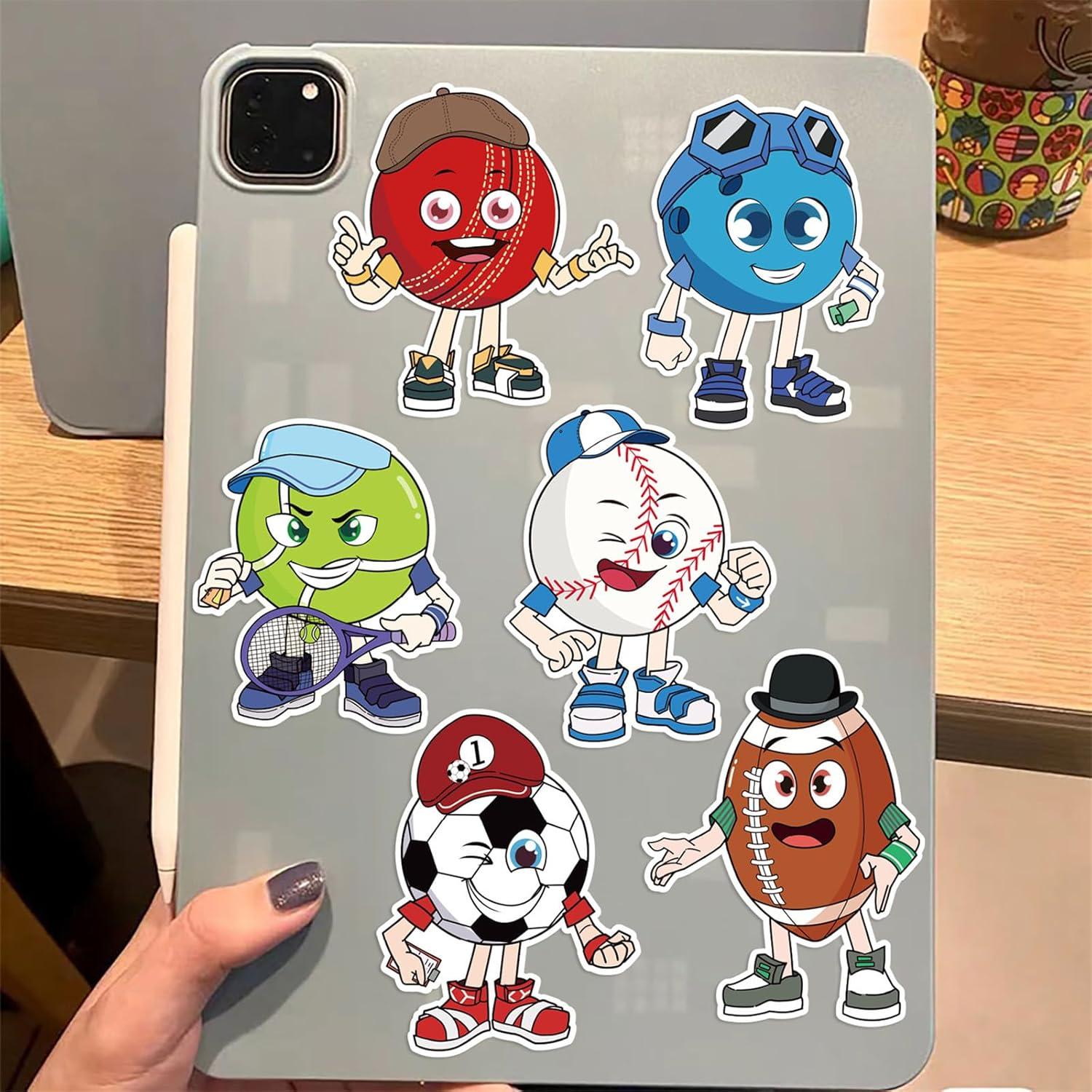 Juego de Stickers de Pelotas Deportivas LHST - 24 Hojas