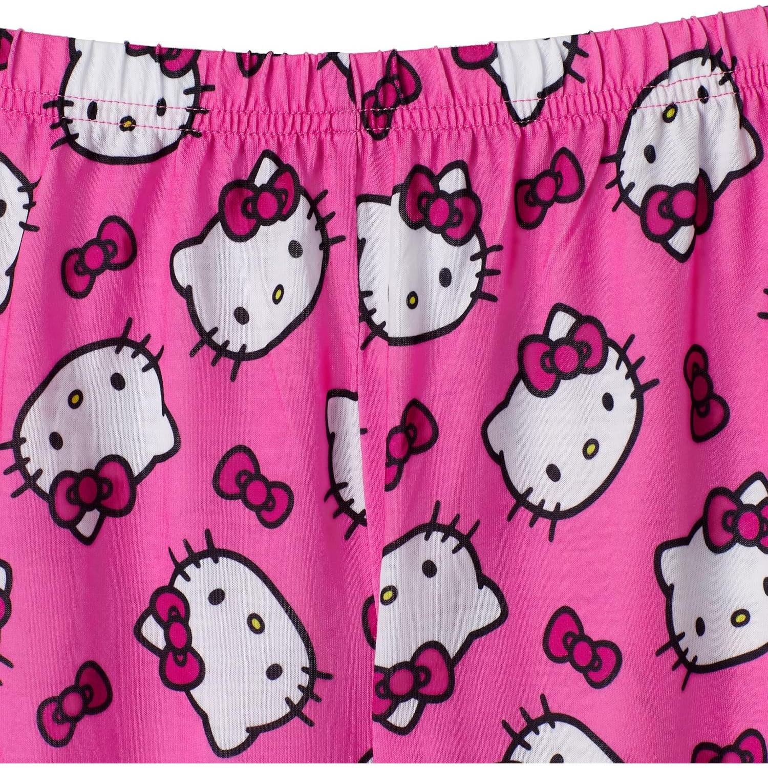 Conjunto de Pijama para Niñas Hello Kitty 4 Piezas Rosa
