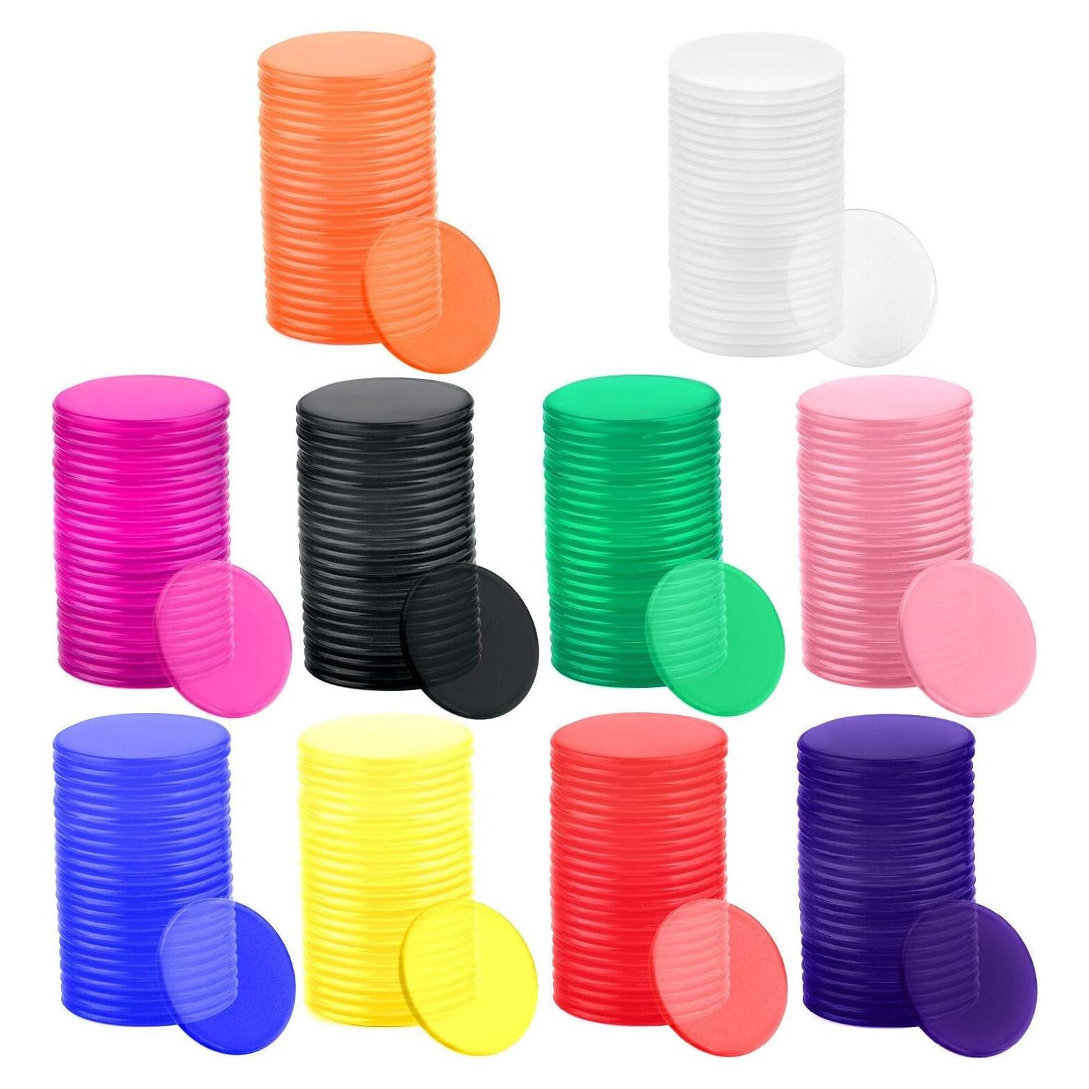 Fichas de Aprendizaje Coopay 200 Piezas 3.05 cm 10 Colores