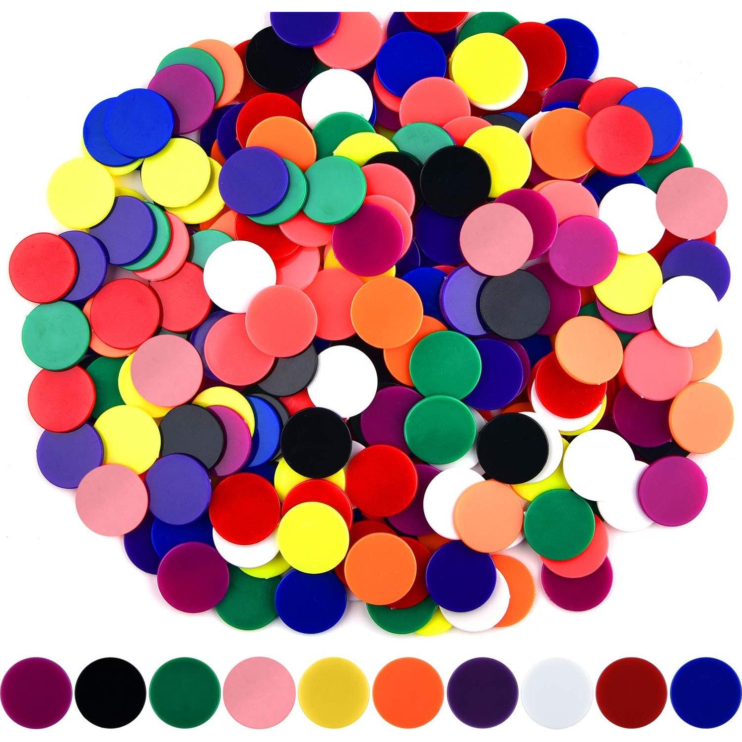 Fichas de Aprendizaje Coopay 200 Piezas 3.05 cm 10 Colores