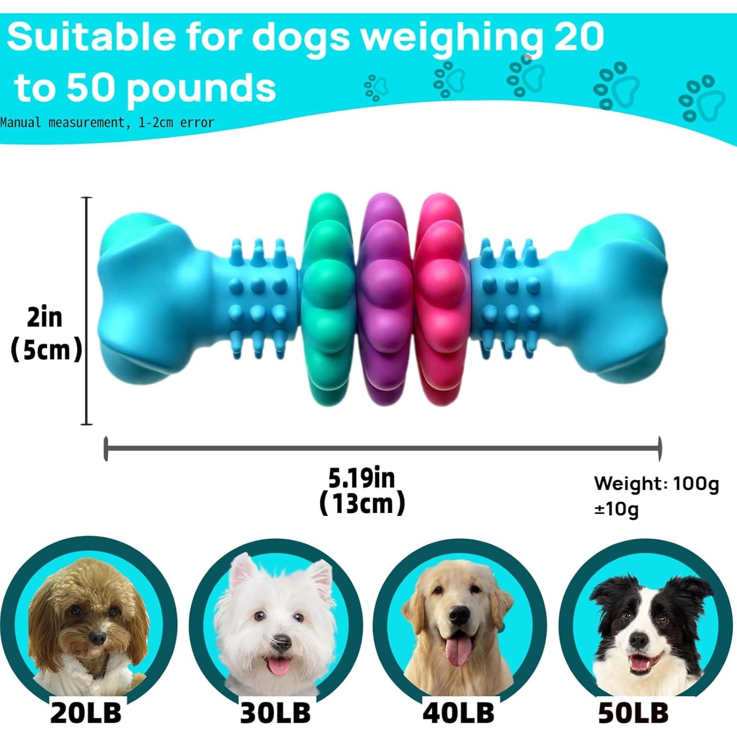 Juguete para Perros Pequeños SIDAEREN Hueso TPR 13cm