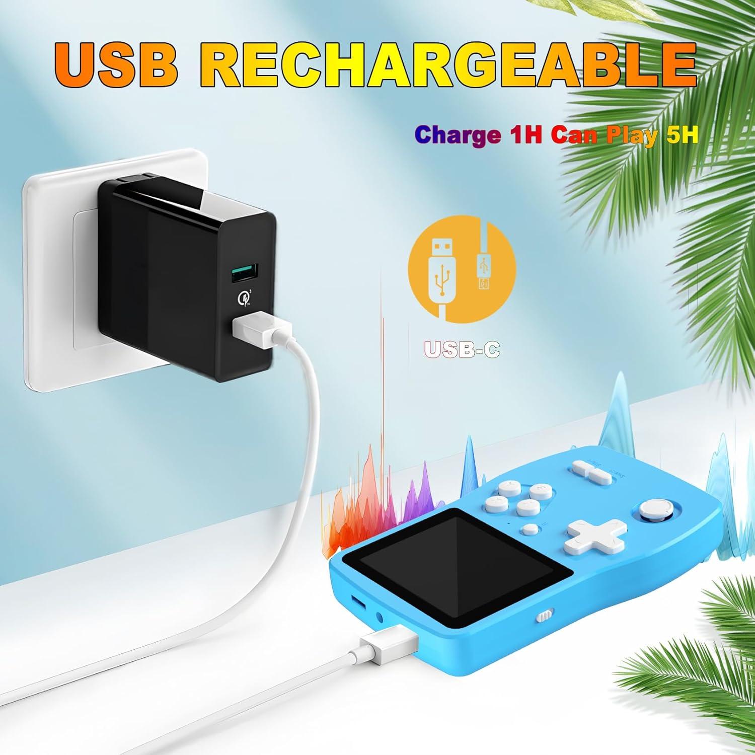 Consola de Juegos Portátil Douddy 32-Bit 139 Juegos Azul