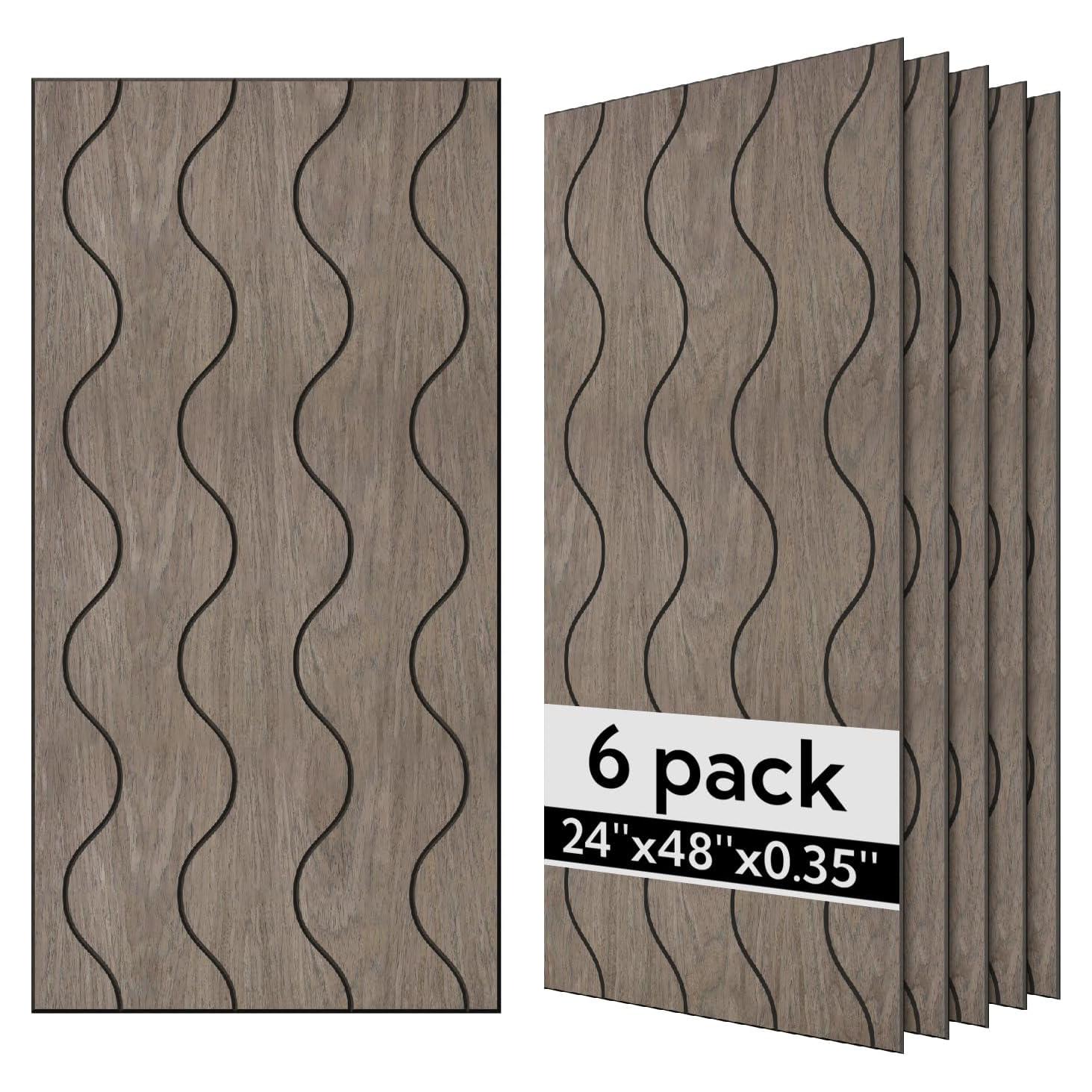 Paneles Acústicos Olanglab 6 Piezas 61x122cm Madera Absorbente