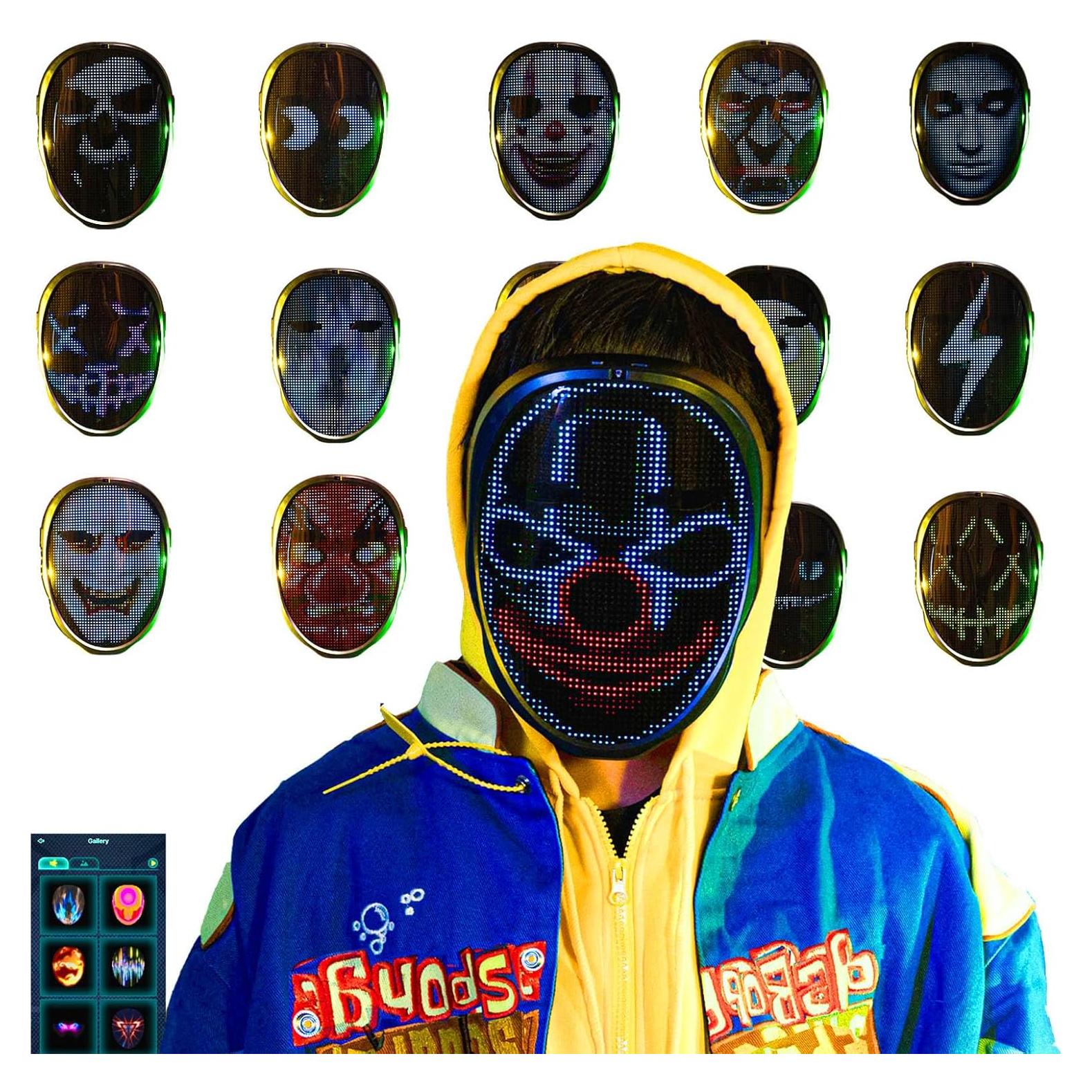 Máscara LED Halloween Foggizo con Control de Aplicación