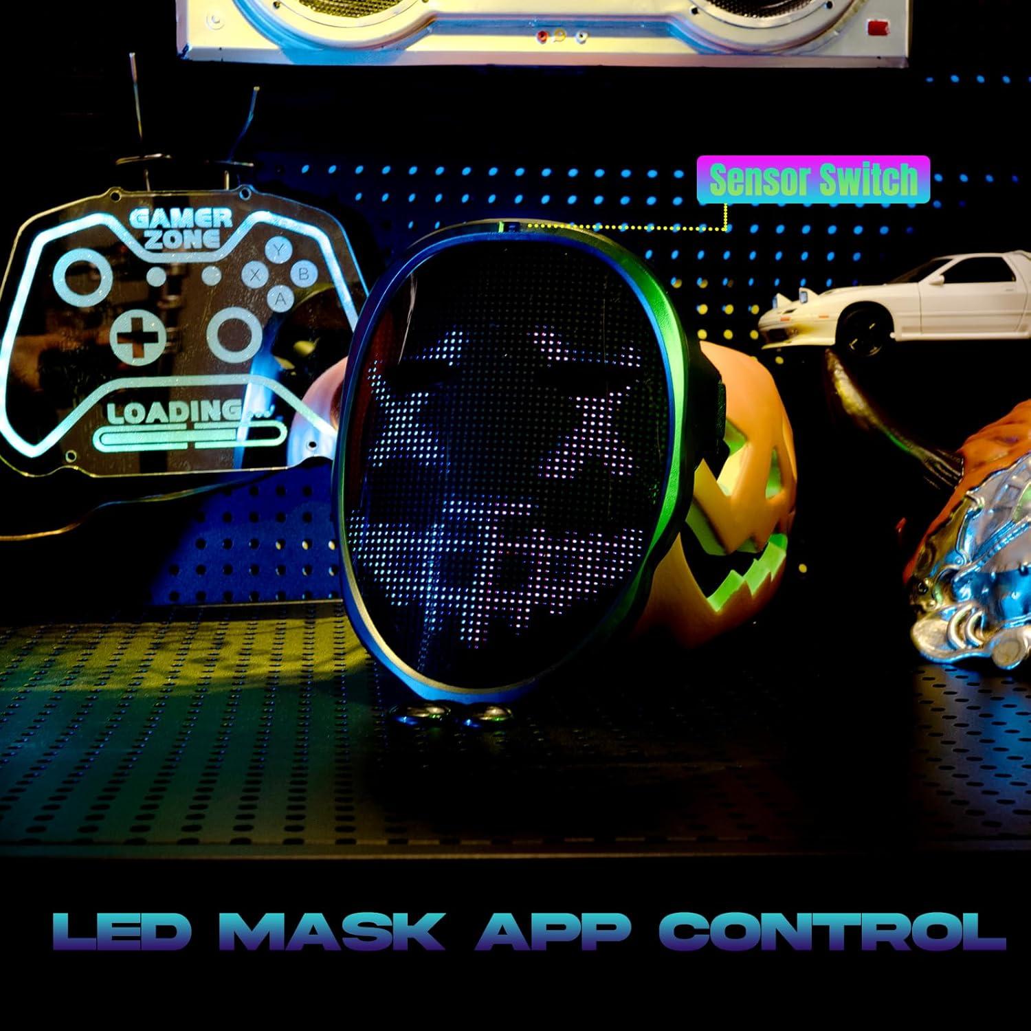 Máscara LED Halloween Foggizo con Control de Aplicación