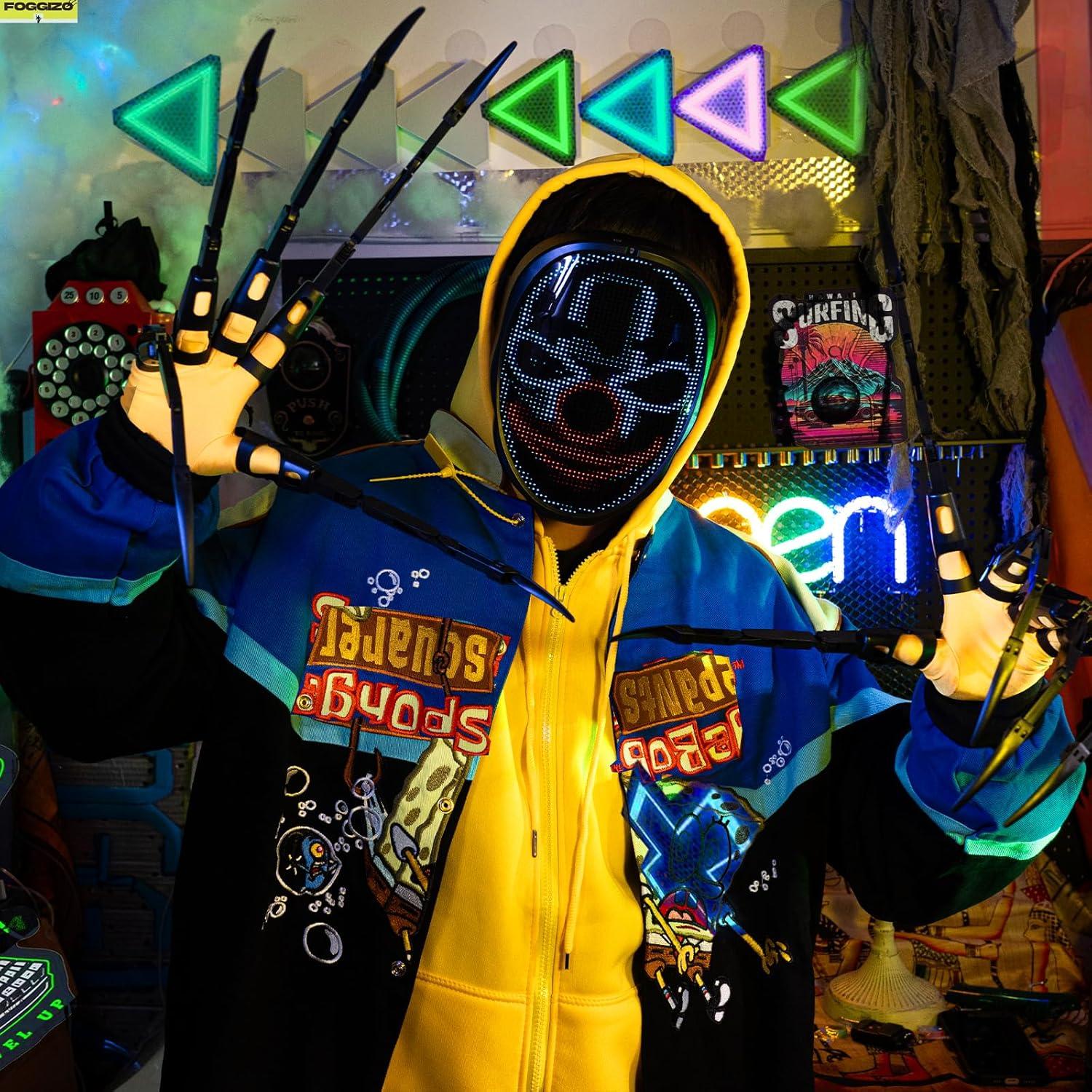 Máscara LED Halloween Foggizo con Control de Aplicación