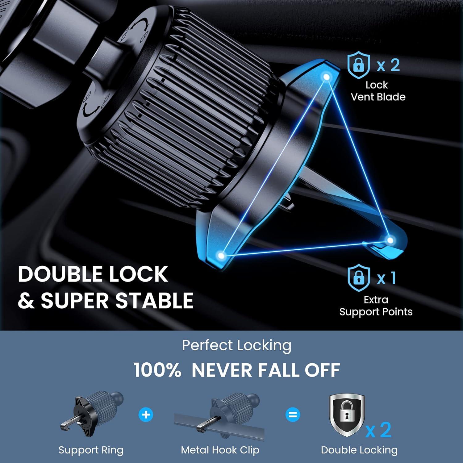 Soporte de Teléfono para Automóvil BIPOPIBO Ajustable Universal