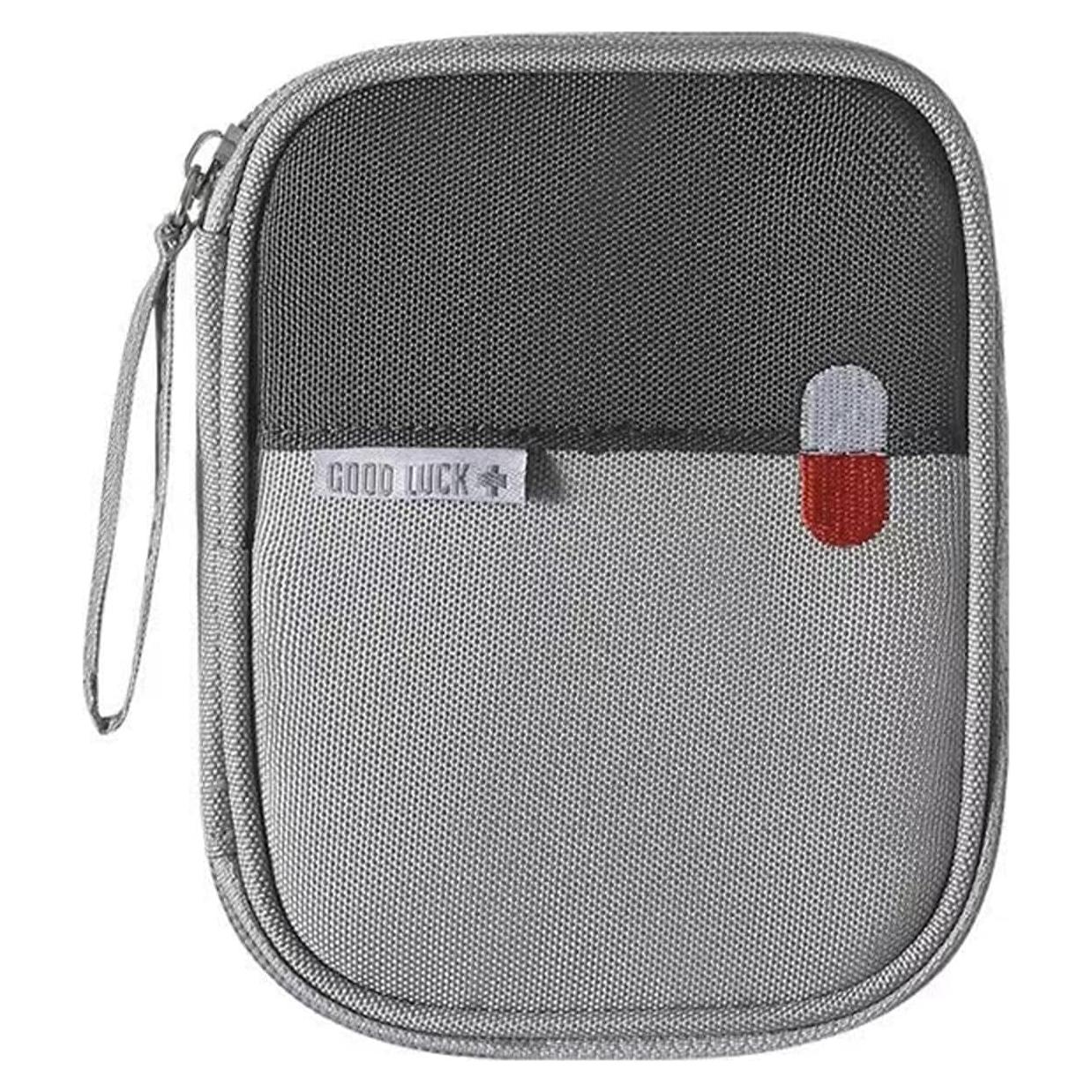 Bolsa de Primeros Auxilios Ellsang Pequeña Gris 14x11 cm