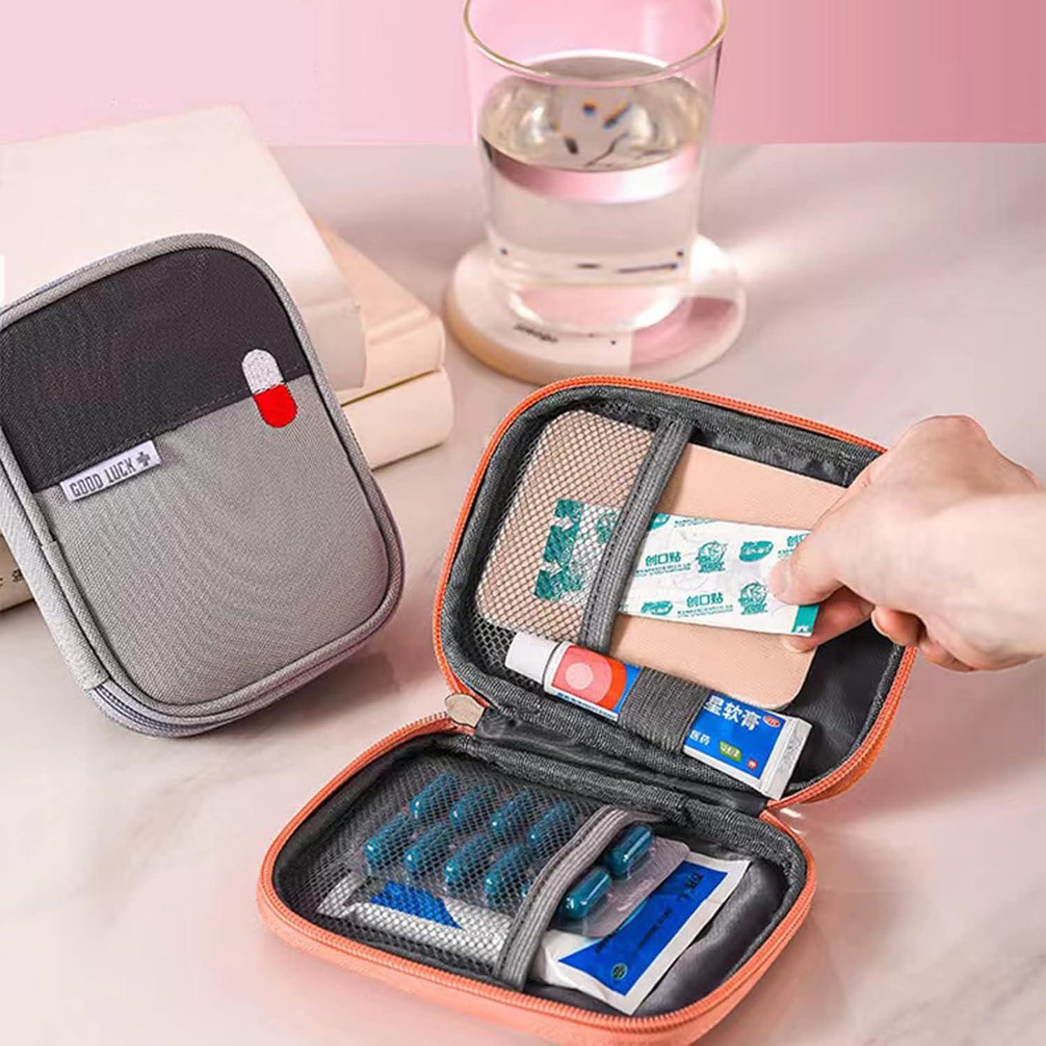 Bolsa de Primeros Auxilios Ellsang Pequeña Gris 14x11 cm