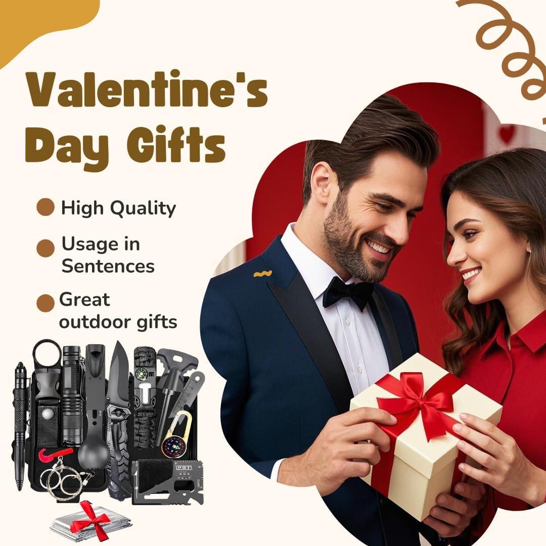 Kit de Supervivencia 13 en 1 ASSABER para Camping y Senderismo