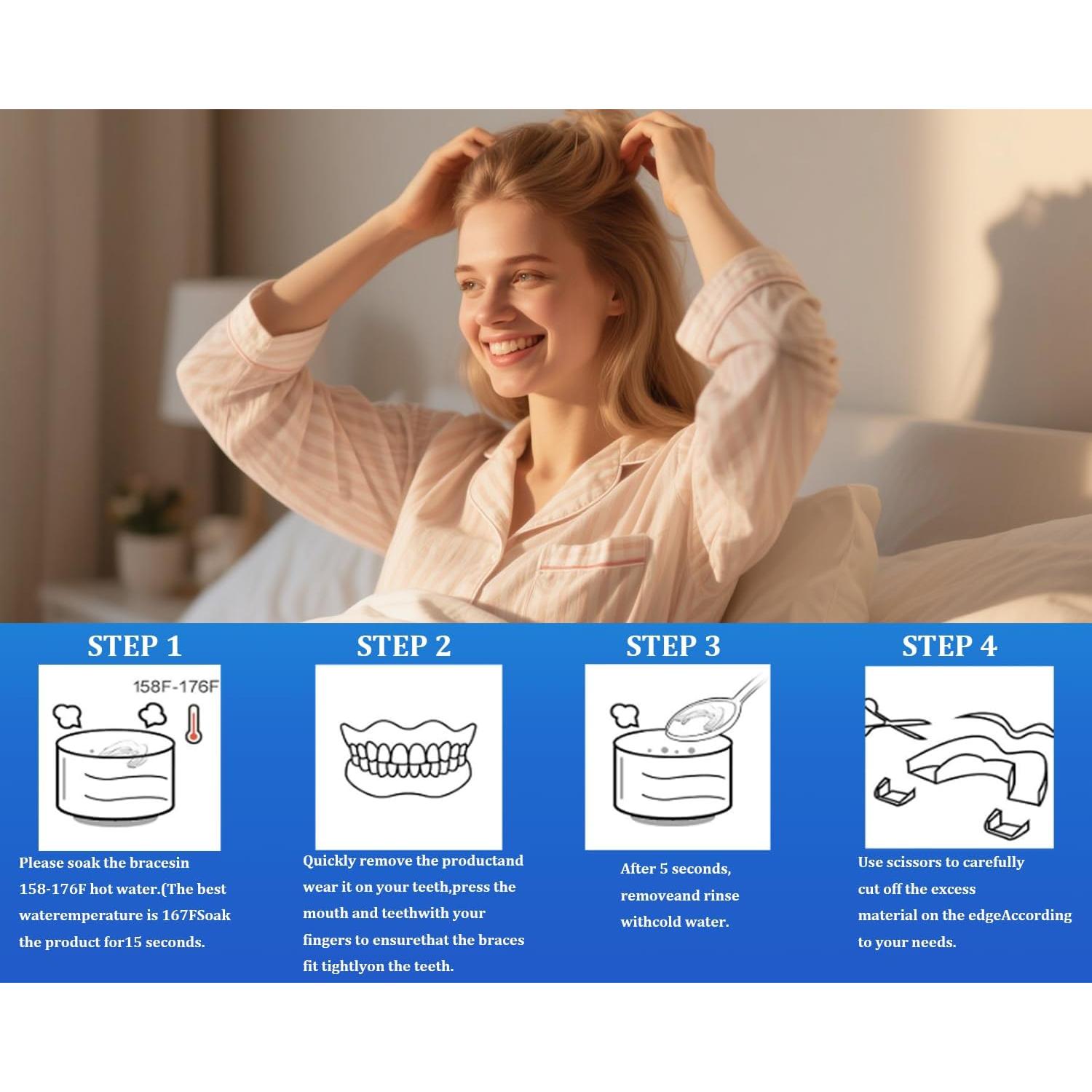 Protector Bucal Moldable HQCC para Rechinar Dientes - 4 Pcs