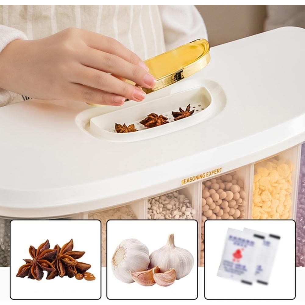 Dispensador de Granos Montado en Pared NEWCES 6 Compartimentos