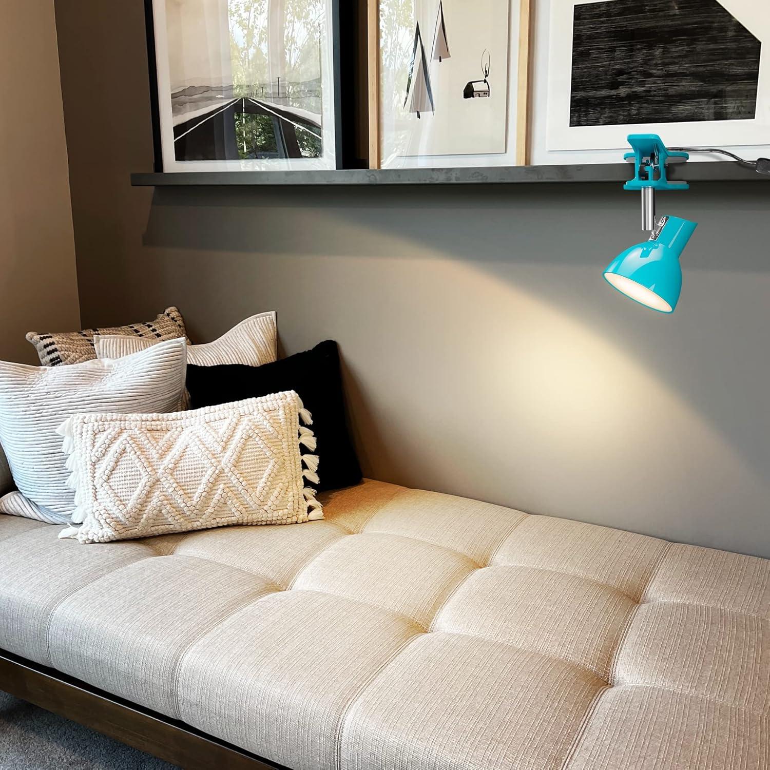 Lámpara LED de Escritorio Clip TOPMB 5W Azul 330° Rotación