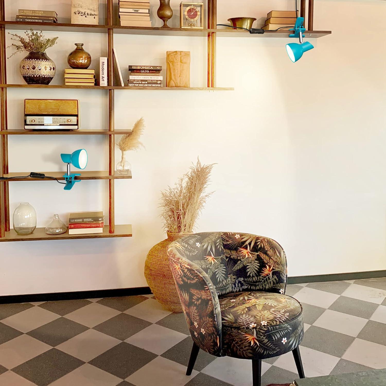 Lámpara LED de Escritorio Clip TOPMB 5W Azul 330° Rotación