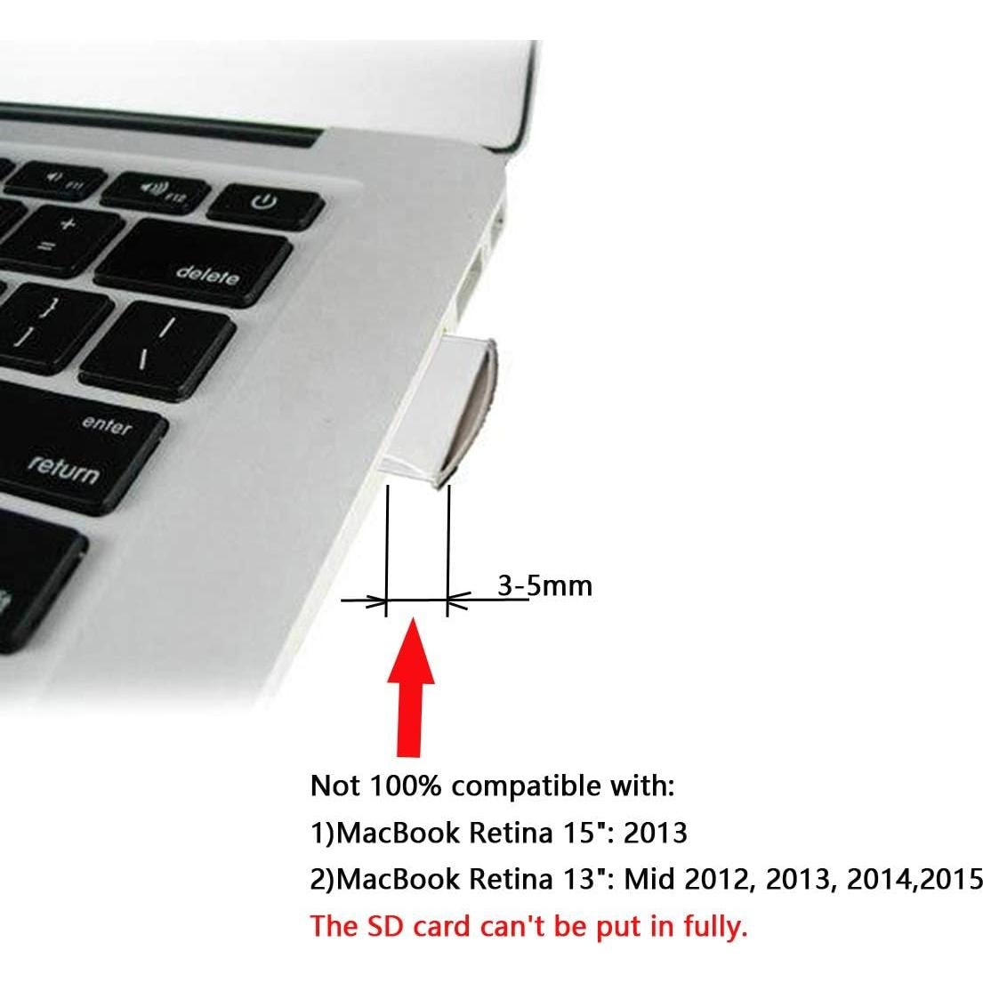 Adaptador Micro SD a SD CY para MacBook Air/Pro - 20mm