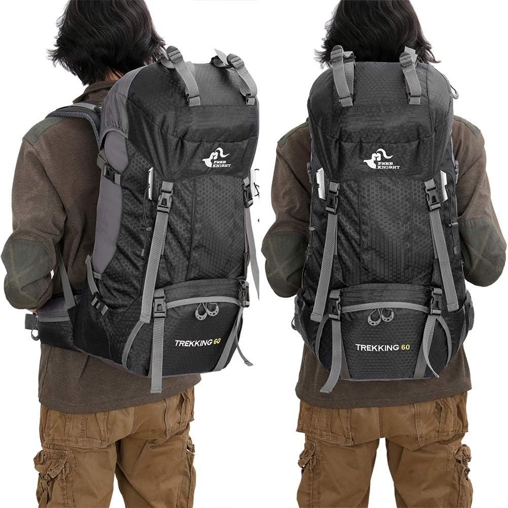 Mochila de senderismo Bseash 60L impermeable con cubierta