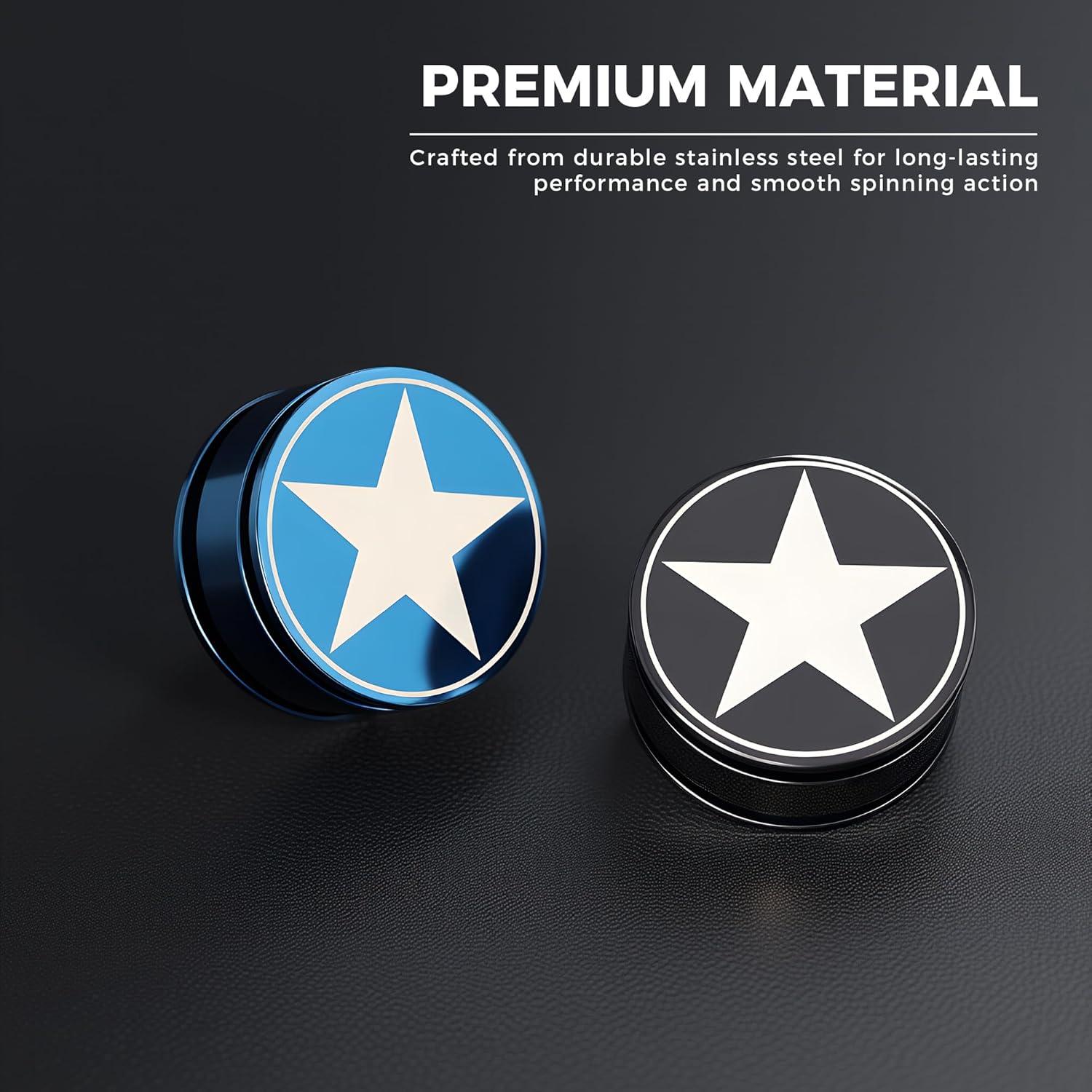 Giroscopio Fidget Spinner Afftiny Negro Alivio Estrés 18g