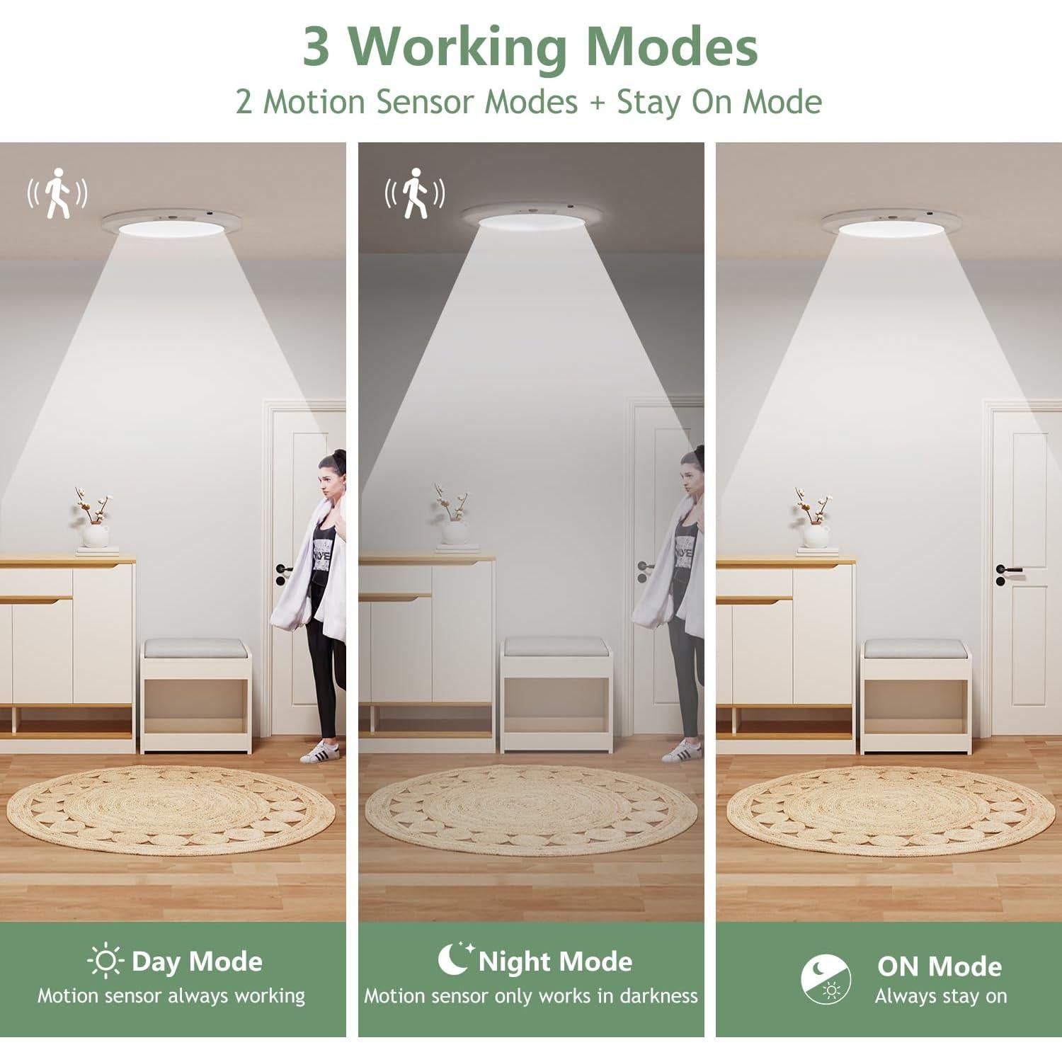 Luz de Techo Awanber con Sensor de Movimiento USB 8000mAh - 2 Paquete