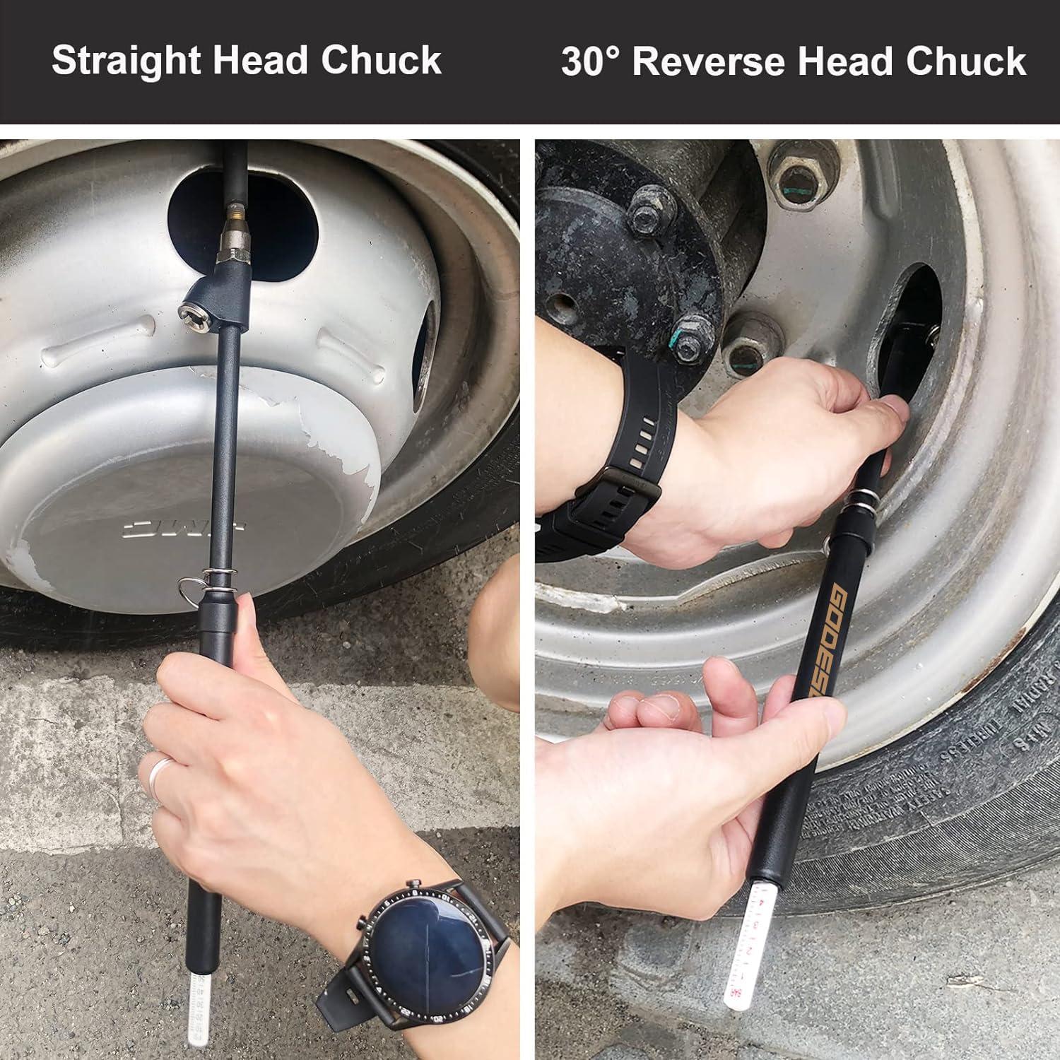 Medidor de Presión de Neumáticos GODESON 10-150 PSI Doble Cabeza