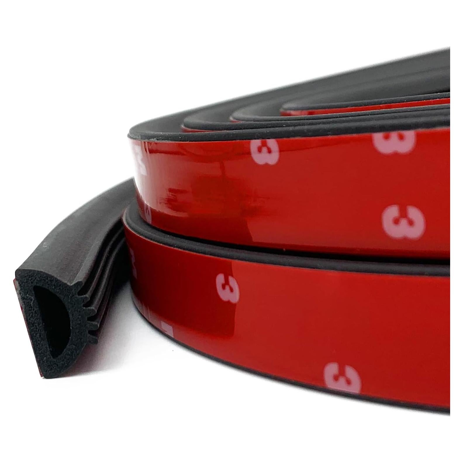 Tira de sellado de goma EPDM PACIXU 6.1m 1.9cm x 1.1cm