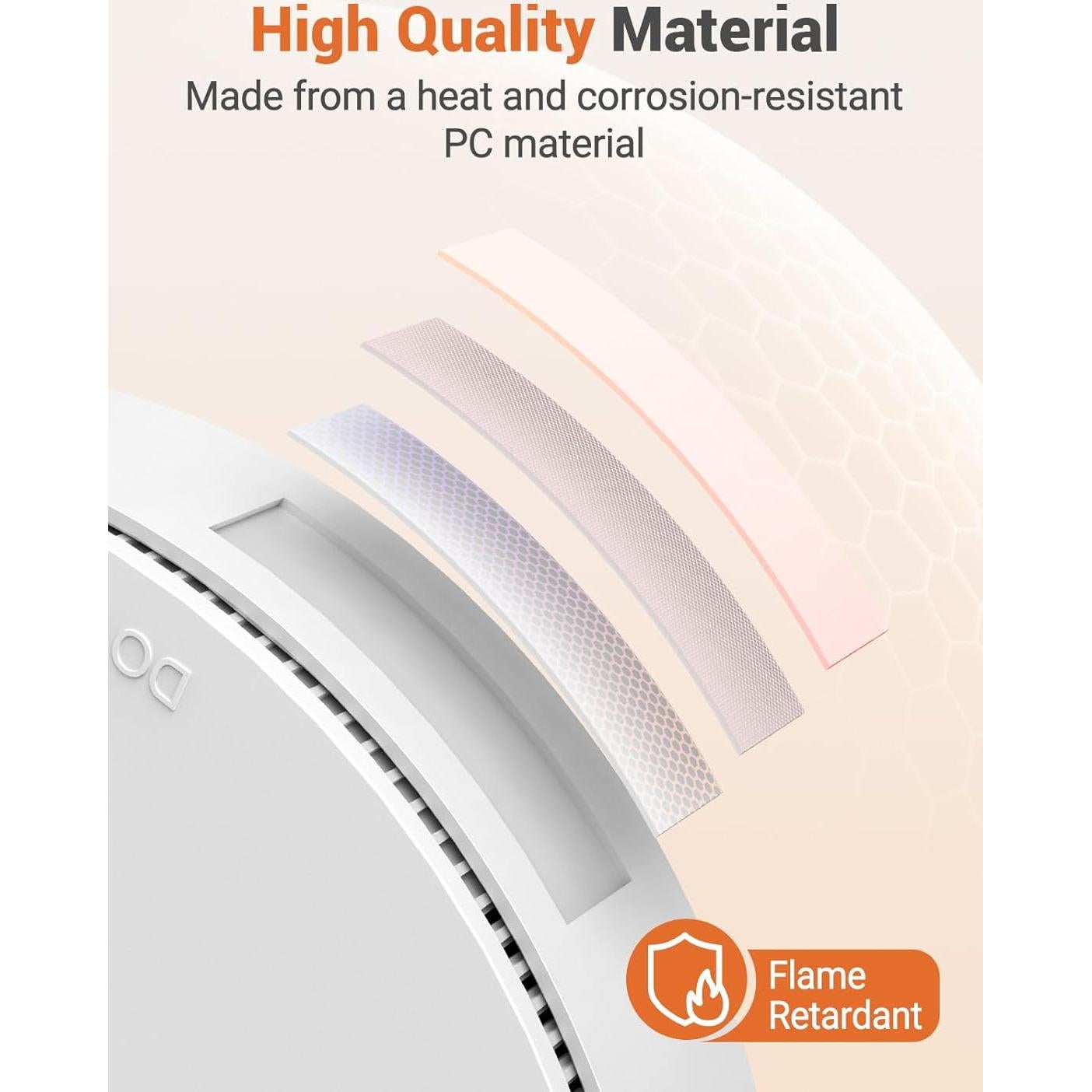 Detector de Humo Jemay GS886-H04, Batería de 10 Años